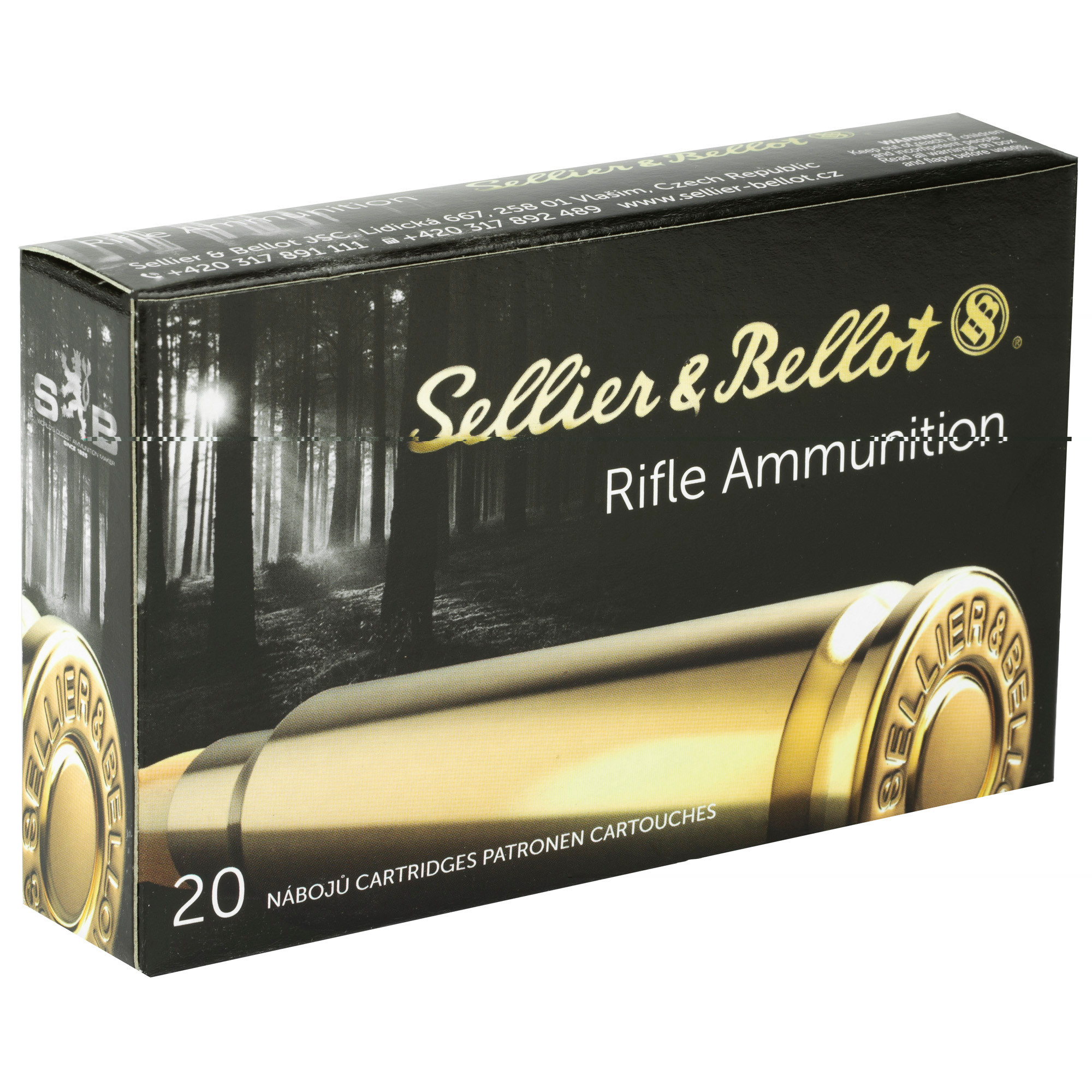 Sellier & Bellot Ammunition 6.5x55mm Swedish Mauser 131 Grain Soft Point 20RD