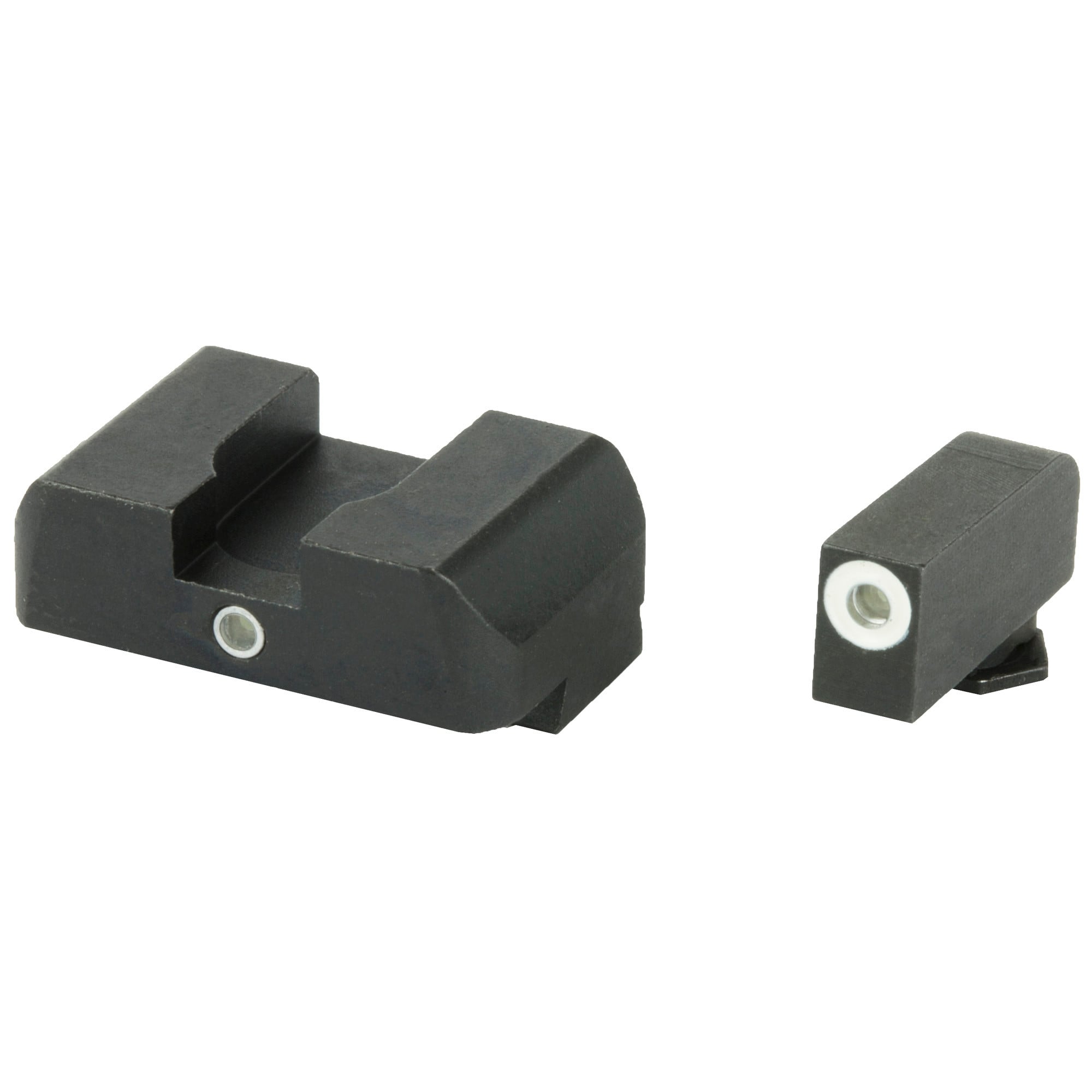 AmeriGlo GL101 i-Dot Sight set for GlockBlack | Green Tritium with White Outline Front Sight Green Tritium i-Dot Rear Sight