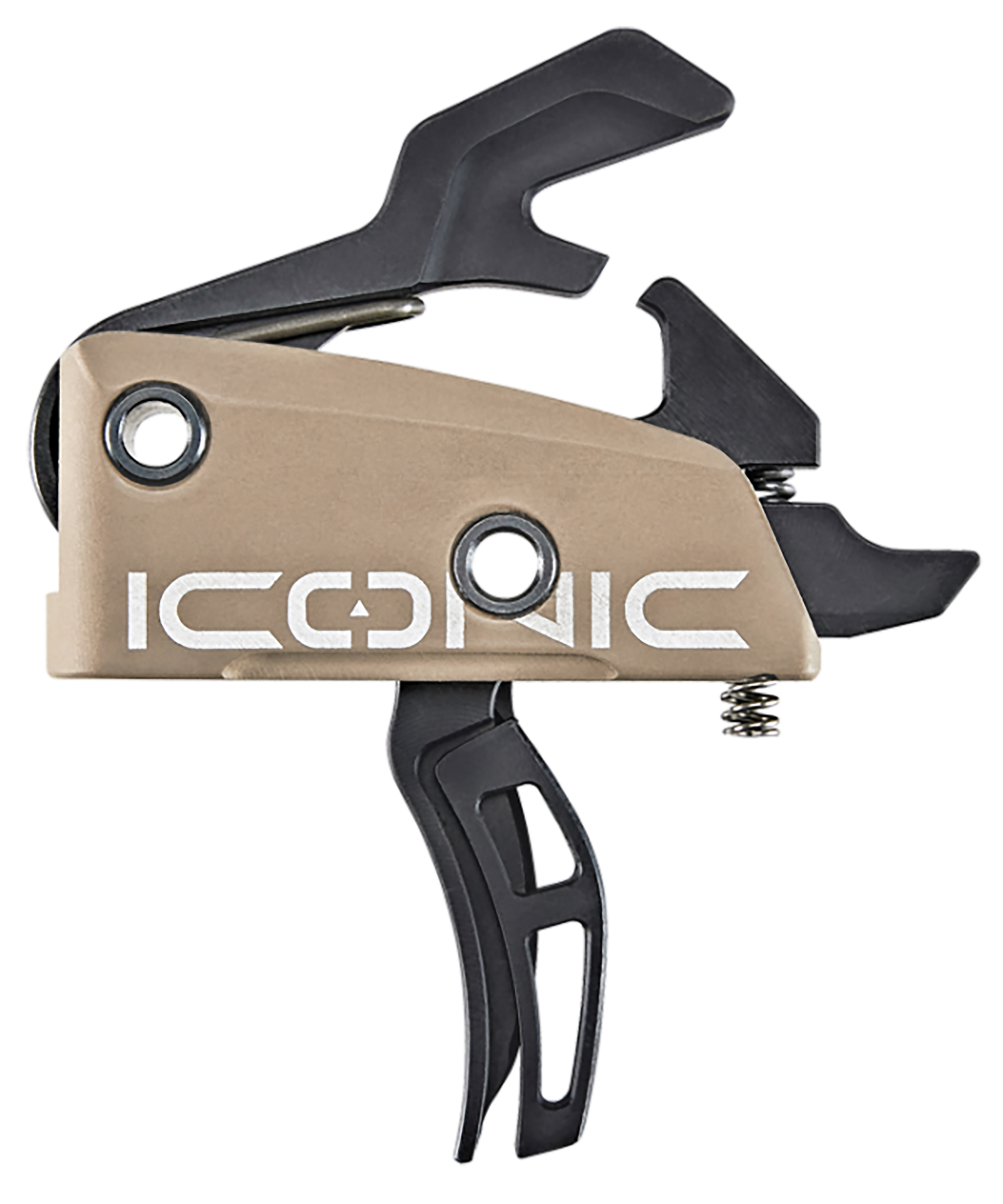 Rise Armament T22FDE IconicTwo-Stage Curved Trigger with 2 lbs Draw Weight & Flat Dark Earth Finish for AR-15, AR-10