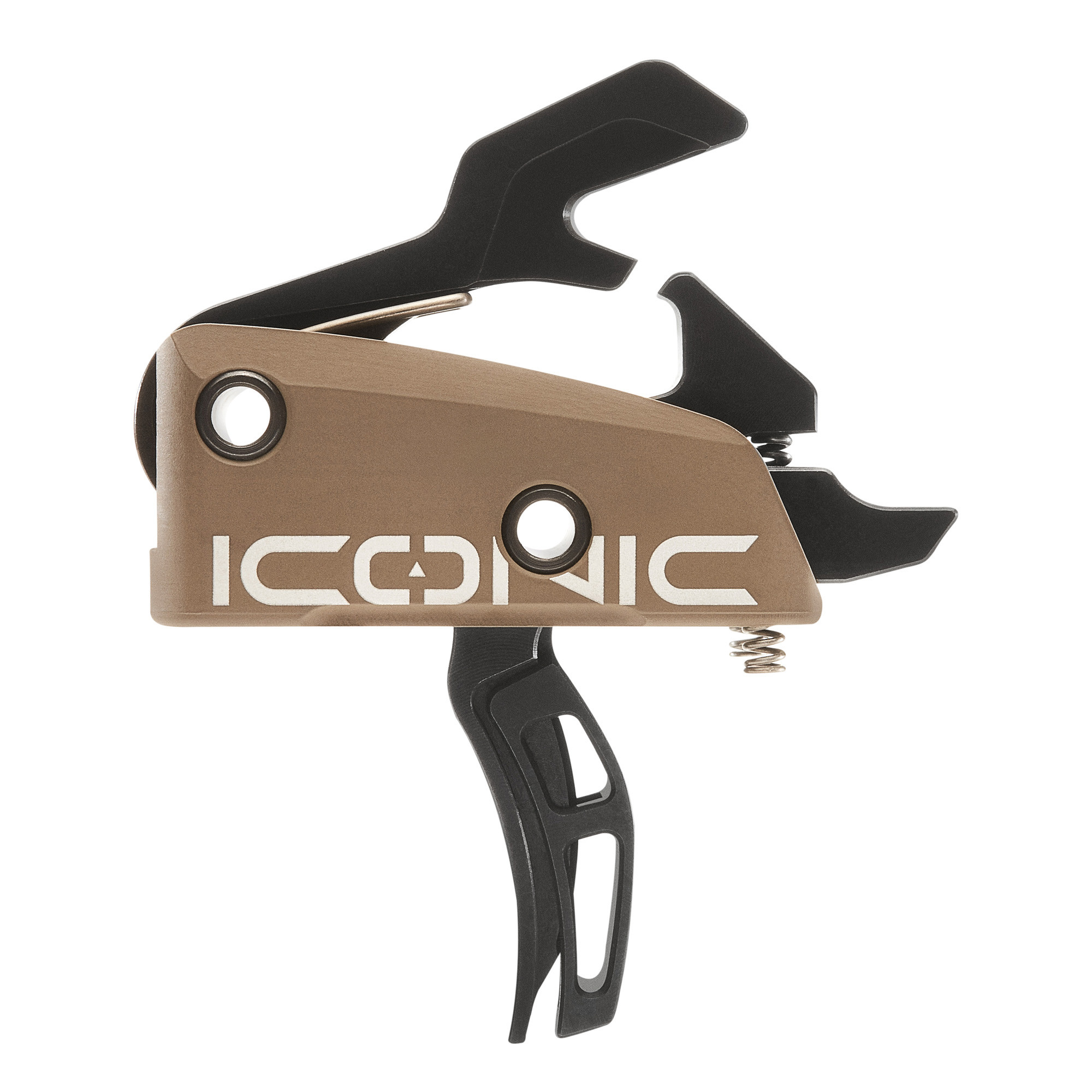 Rise Armament T22FDE IconicTwo-Stage Curved Trigger with 2 lbs Draw Weight & Flat Dark Earth Finish for AR-15, AR-10