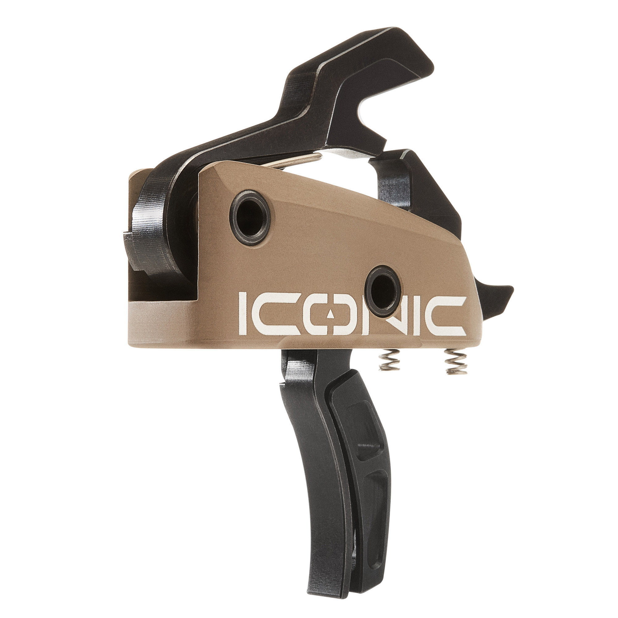 Rise Armament T22FDE IconicTwo-Stage Curved Trigger with 2 lbs Draw Weight & Flat Dark Earth Finish for AR-15, AR-10