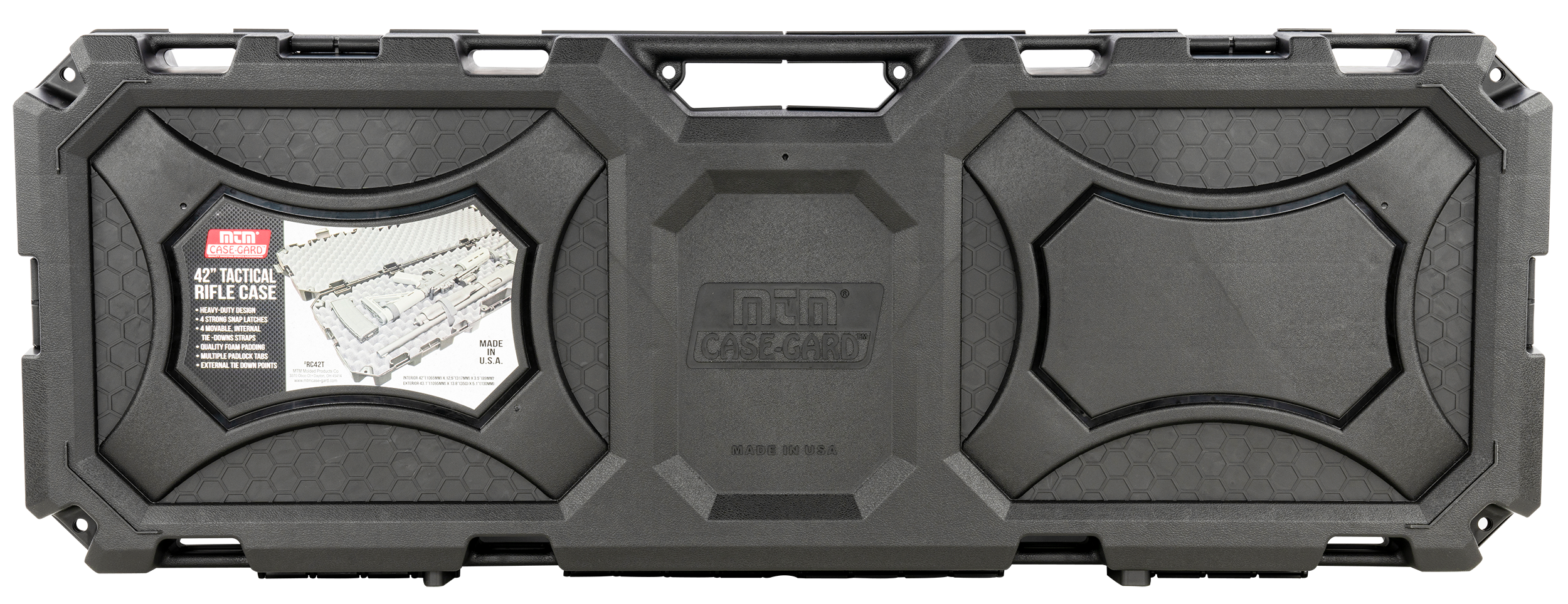 MTM Case-Gard RC42T Tactical42" Black, Holds 2 Rifles