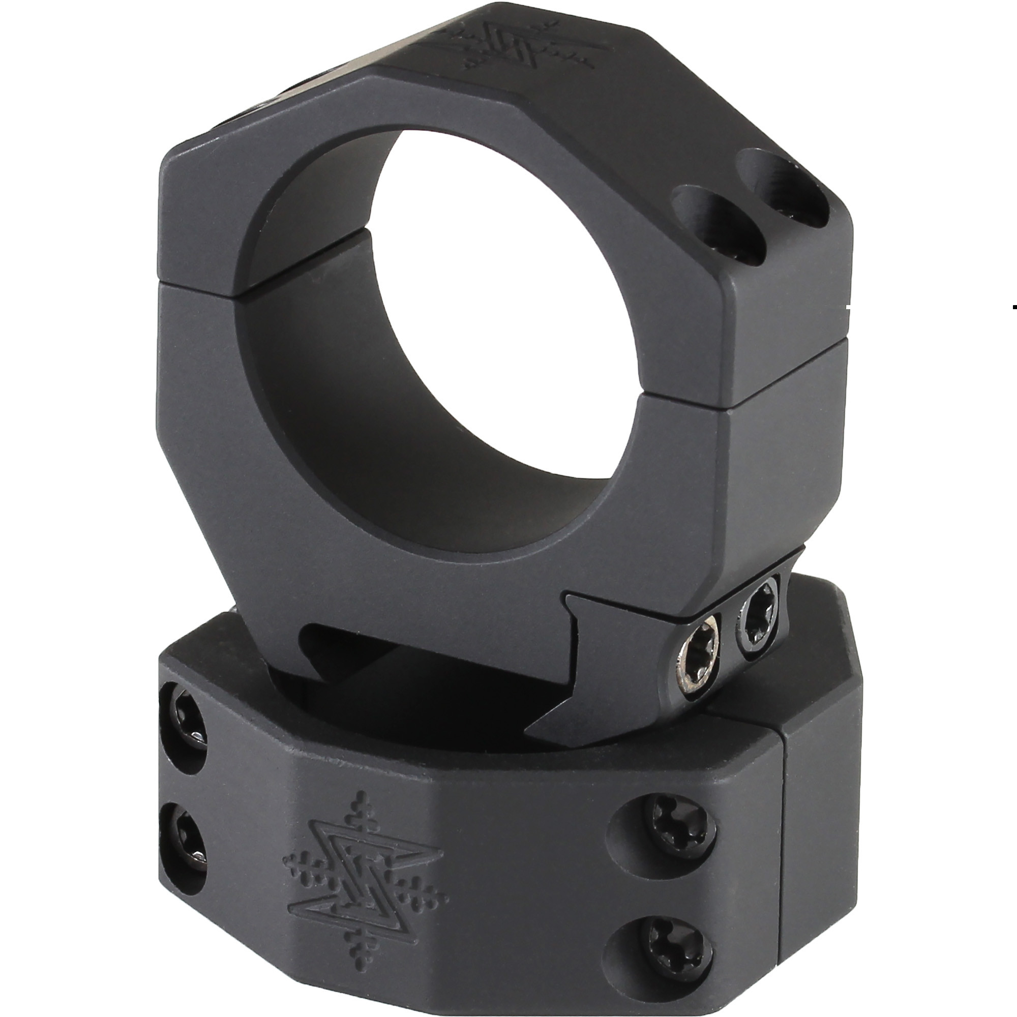 Seekins Precision Scope 34mm Rings Matte, High (1.00"), 4 Cap Screw