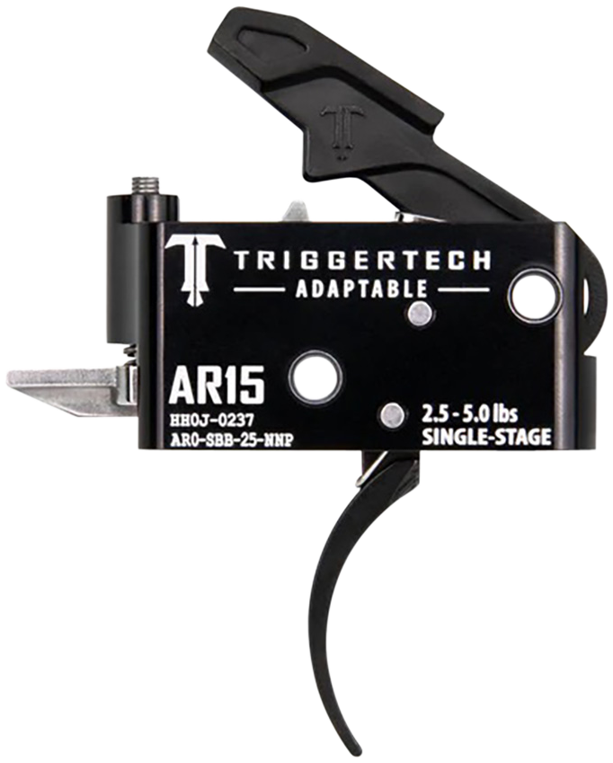 TriggerTech AR0SBB25NNP AdaptablePro Curved Single-Stage 2.5-5.0 lbs Adjustable for AR-15