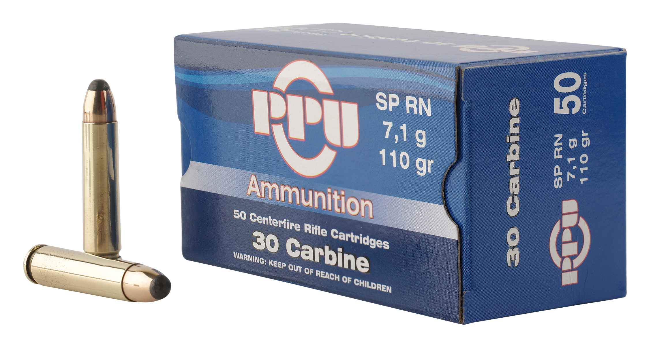 Prvi Partizan Ammunition 30 Carbine 110 Grain Soft Point Box of 50