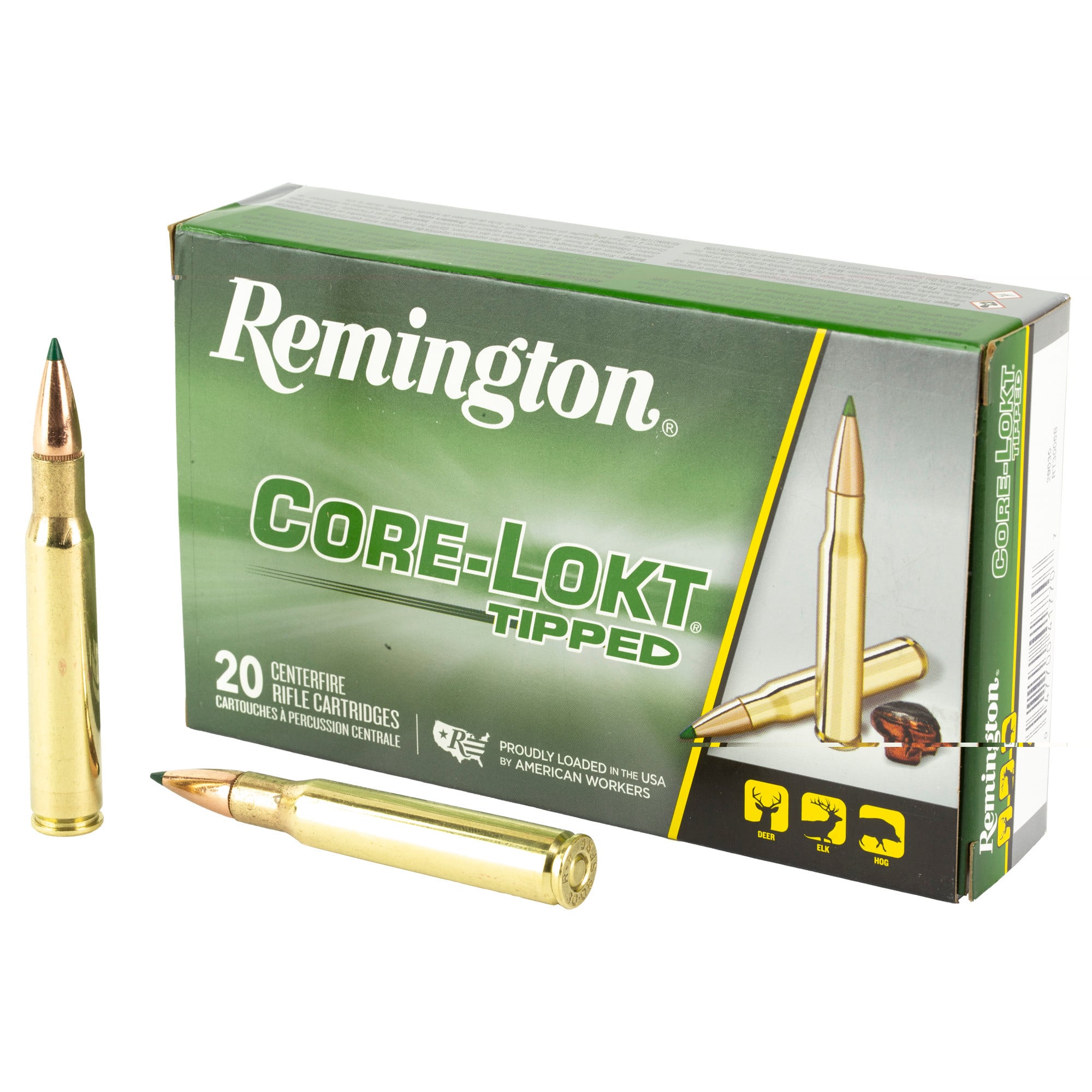Remington Core-Lokt Tipped Ammunition 30-06 Springfield 150 Grain Polymer Tip 20RD