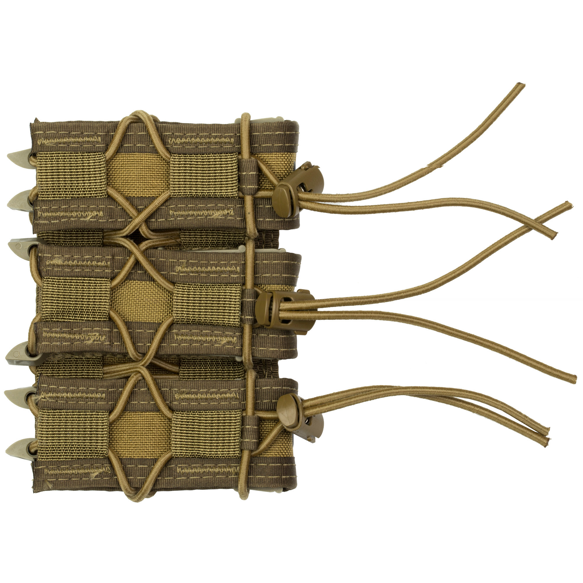 High Speed Gear 11PT03BK TACO Mag Pouch Triple Black Nylon MOLLE Belts 2" Wide Compatible w/ Pistol
