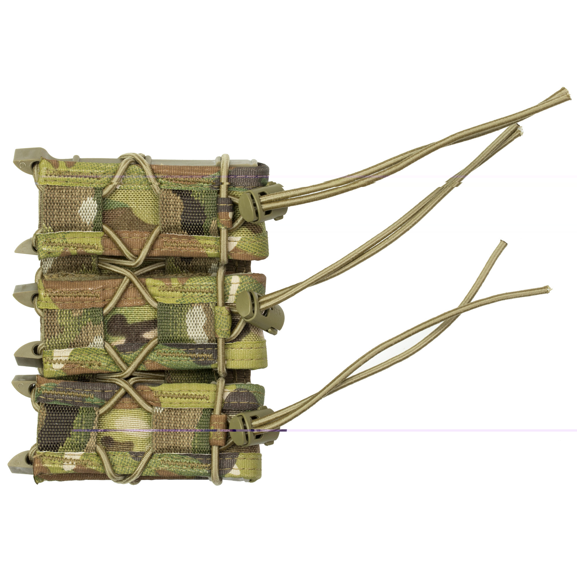 High Speed Gear 11PT03BK TACO Mag Pouch Triple Black Nylon MOLLE Belts 2" Wide Compatible w/ Pistol