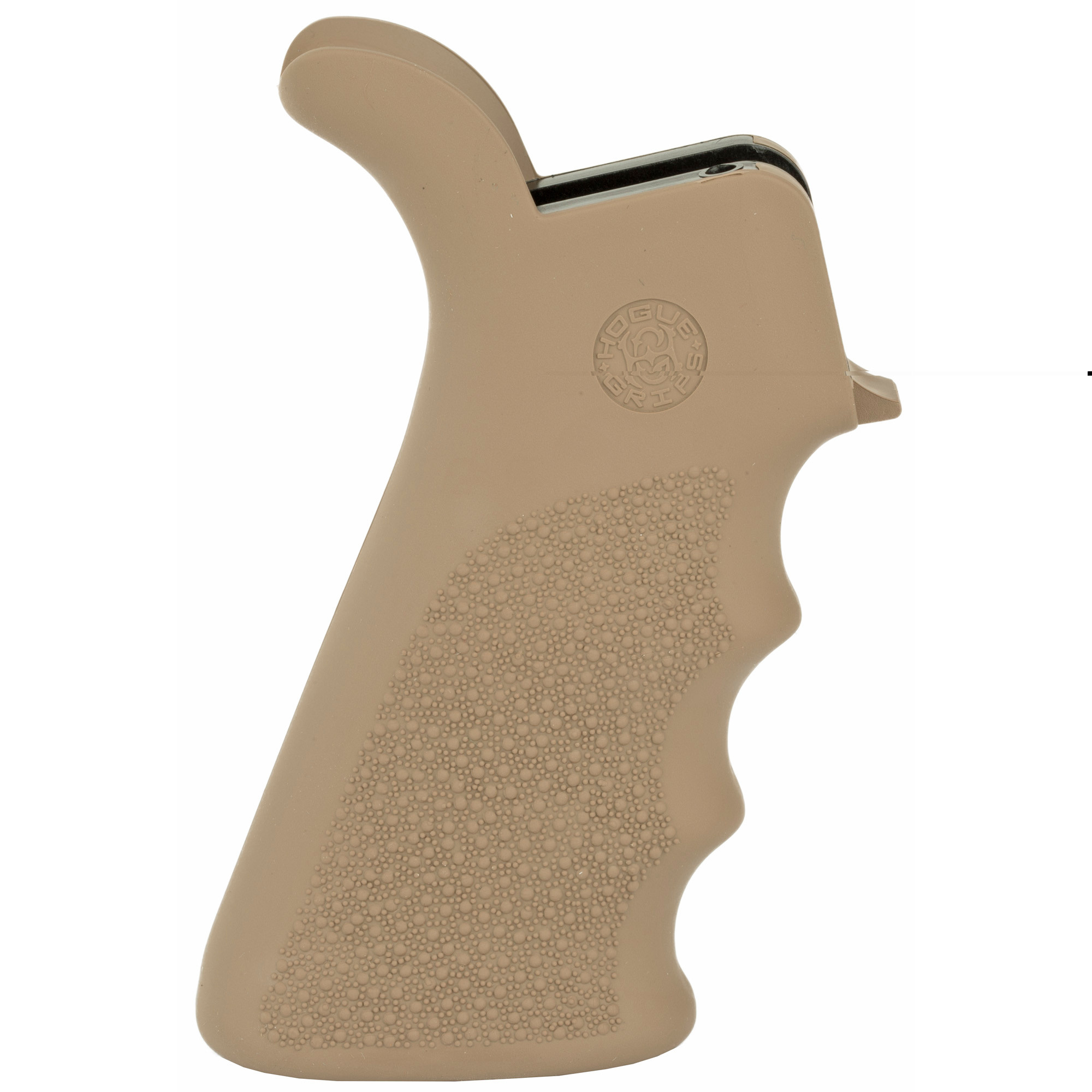 Hogue 15023 OverMolded Beavertail Cobblestone Desert Tan Rubber with AR-15, M16