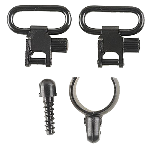 Uncle Mike's 15912 Magnum Band Swivel Set made of Steel with Blued Finish, 1" Loop Size, Quick Detach 115 SG-1 Style for 12 Gauge Single Barrel Shotgun