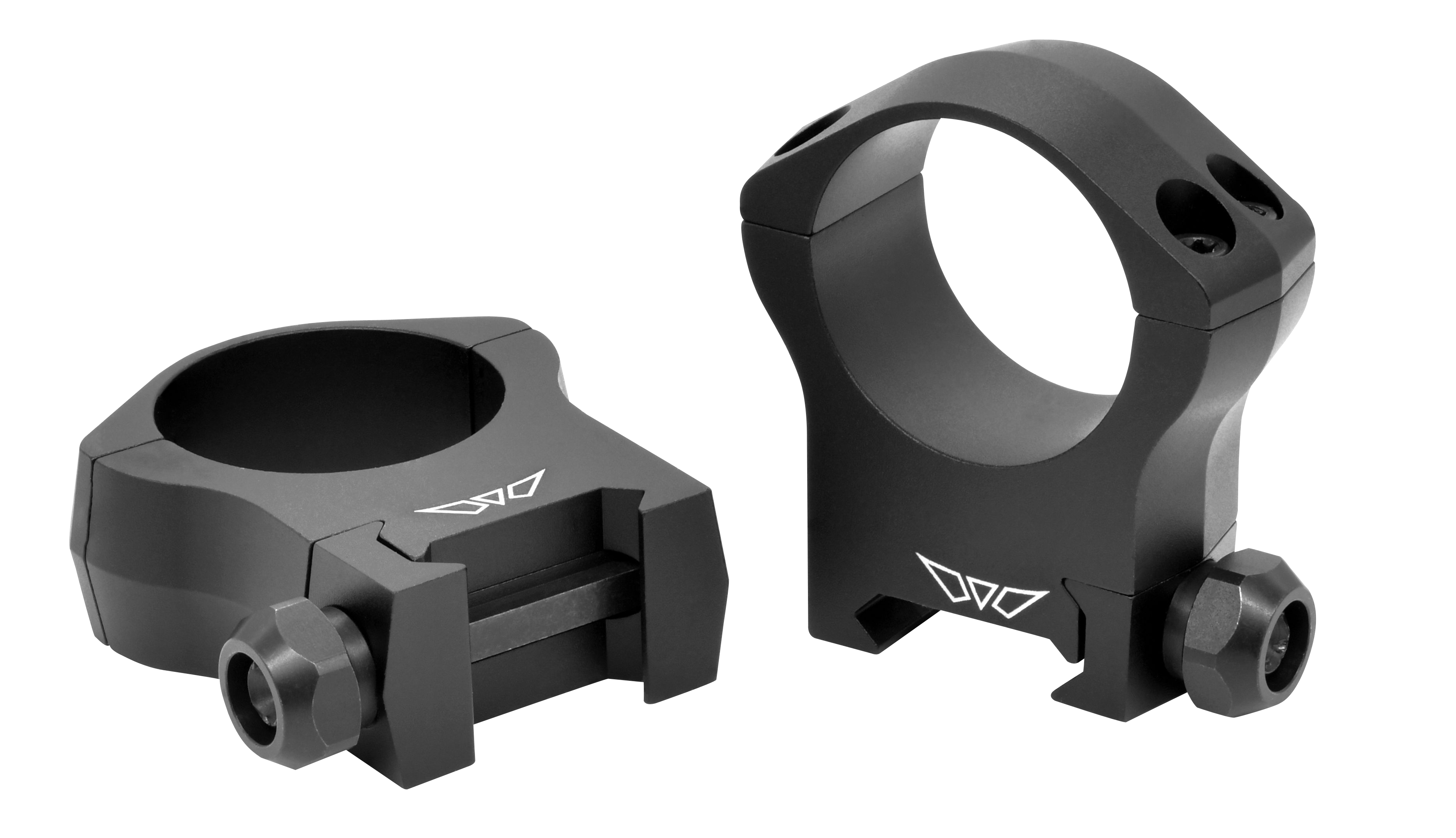 Warne 7215M Mountain Tech Scope Ring Set Fixed For Rifle Picatinny/Weaver High 30mm Tube Black Anodized Aluminum