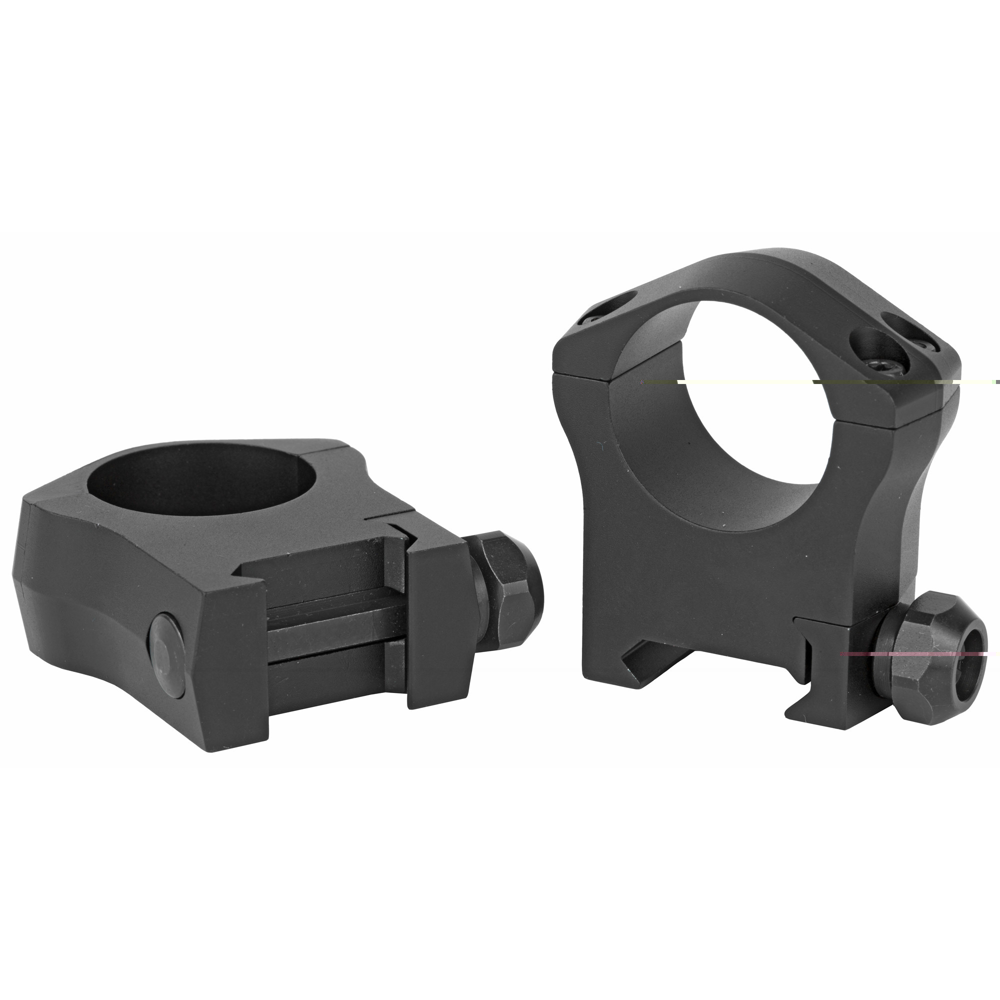 Warne 7215M Mountain Tech Scope Ring Set Fixed For Rifle Picatinny/Weaver High 30mm Tube Black Anodized Aluminum