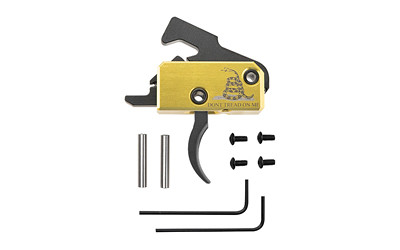 Rise Armament Super Sporting Drop-In Trigger Group with Anti-Walk Pins AR-15 Small Pin .154" Single Stage Don't Tread on Me Gadsden Flag