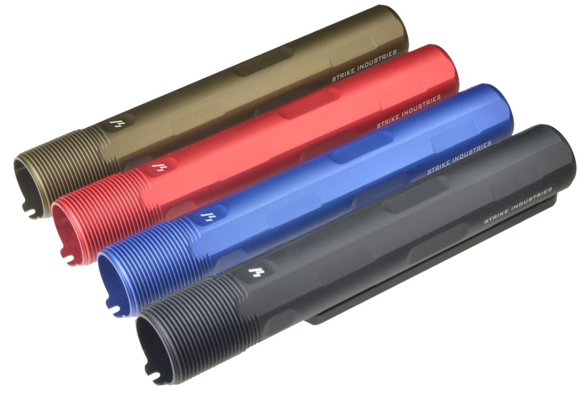 Strike ARARET7RED Advanced Receiver ExtensionAR-15, AR-10 Red Anodized Aluminum