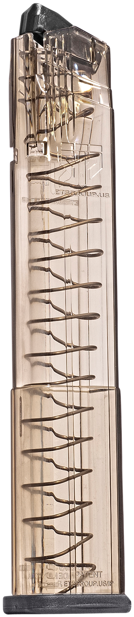 ETS Group SMKSG932030 Pistol Mags30rd Extended 9mm Luger Fits Sig P320 Smoke Polymer