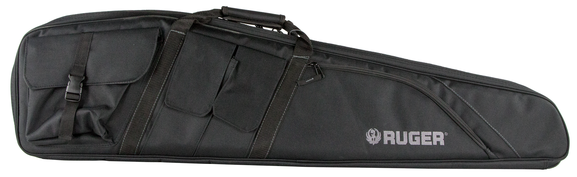 Ruger 27932 Defiance Tactical Rifle Case42" Black Endura with Ruger Logo, Carry Handle, Knit Lining, Mag Pocket, Accessory Pockets & Lockable Zipper