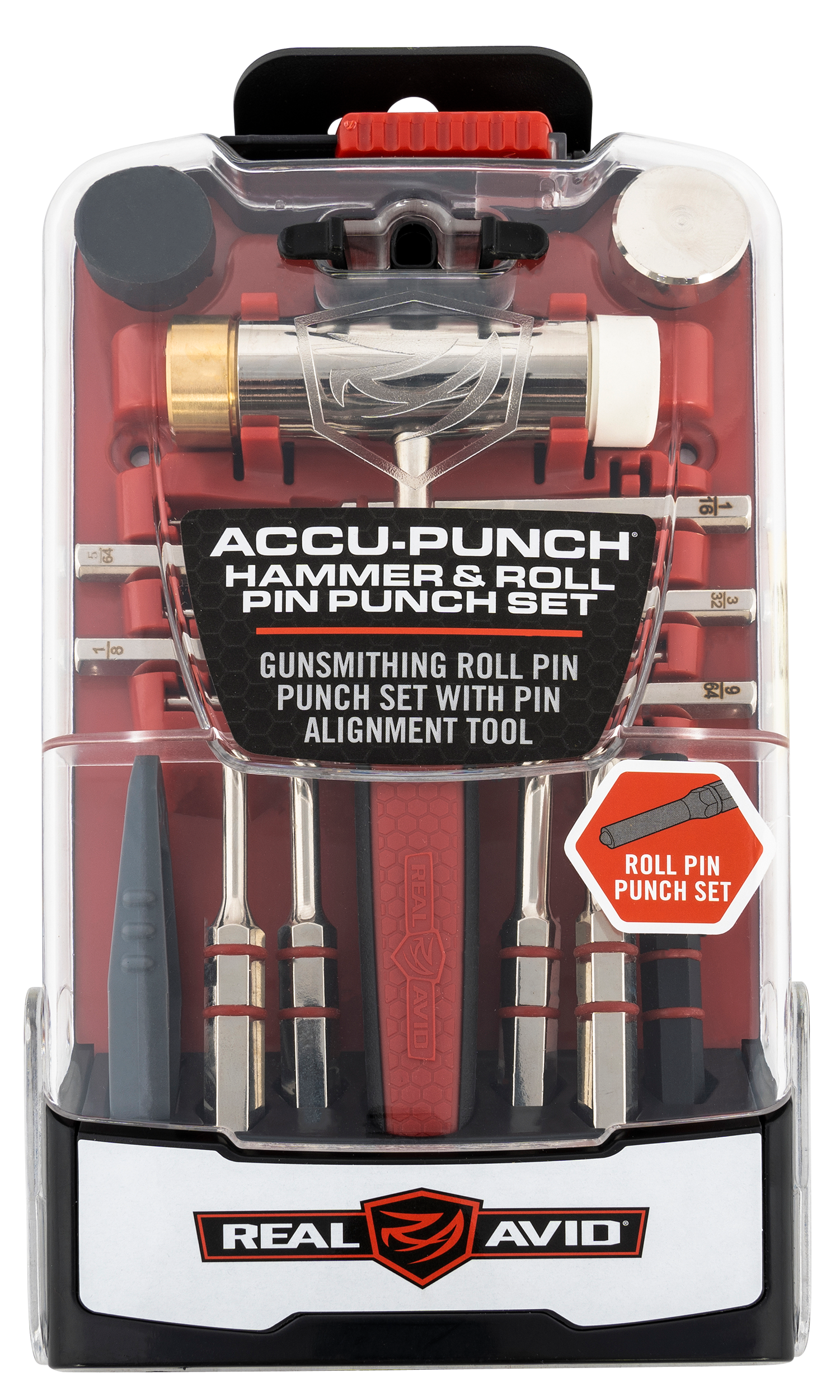 Real Avid Accu-Punch Hammer and Roll Pin Punch Set