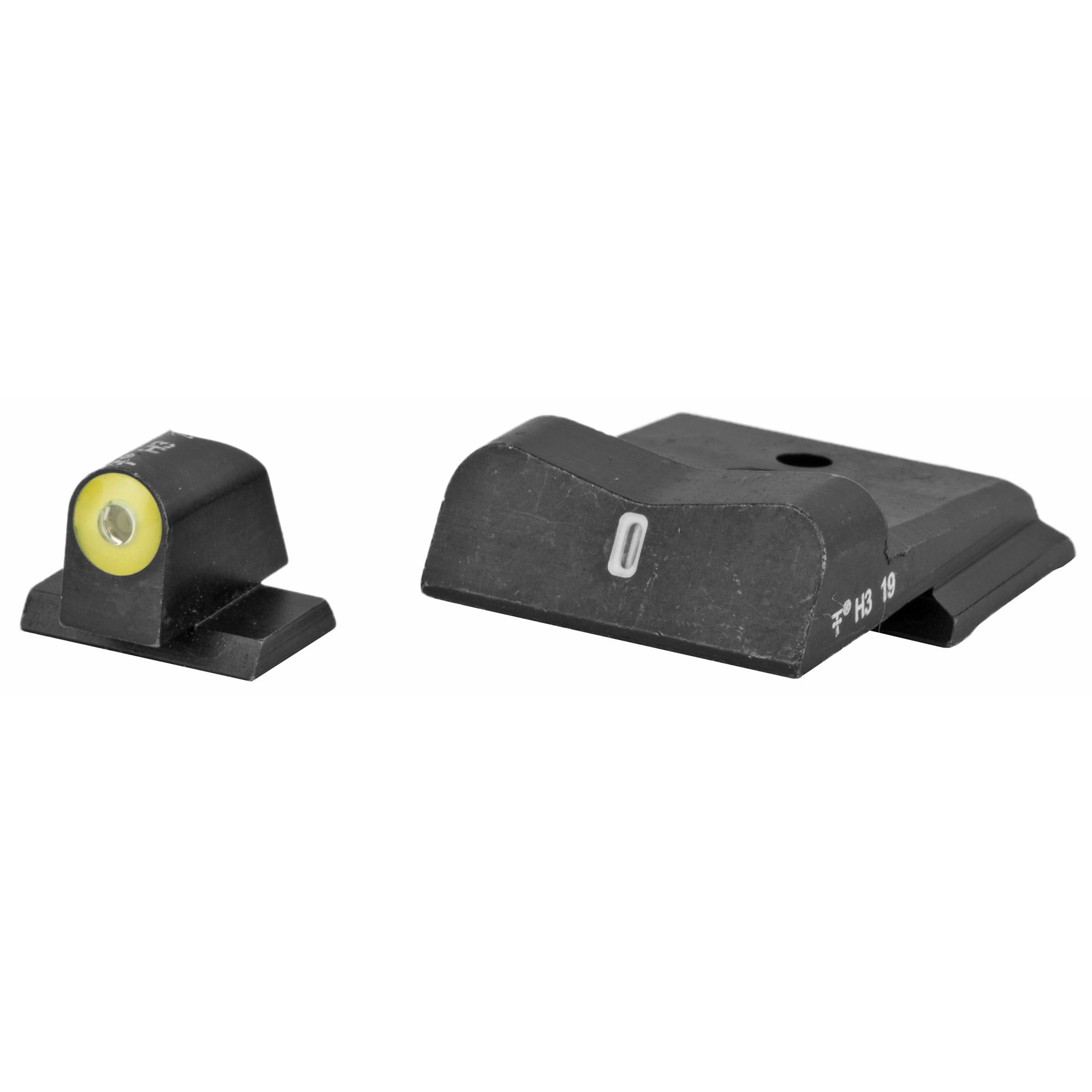 XS Sights SW0030S5N DXT2 Big Dot Night Sights- Smith and WessonBlack | Green Tritium Orange Outline Front Sight Green Tritium White Outline Bar Rear Sight