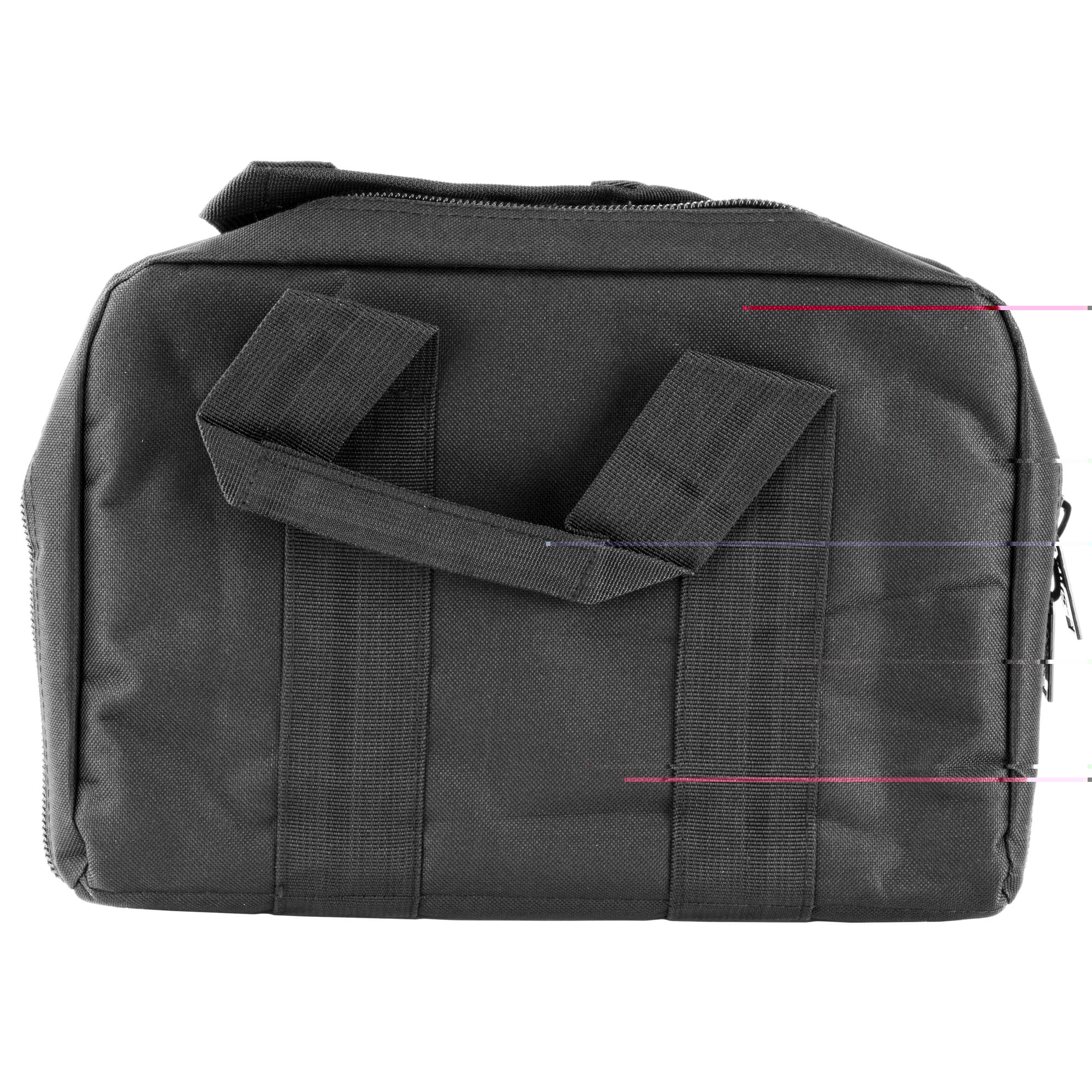 US PeaceKeeper P21102 Mini Range Bag Water Resistant Robin's Egg Blue 600D Polyester with 8 Mag Pockets, Lockable Zippers & Wraparound Handles 12.75" L x 8.75" H x 3" D Exterior Dimensions