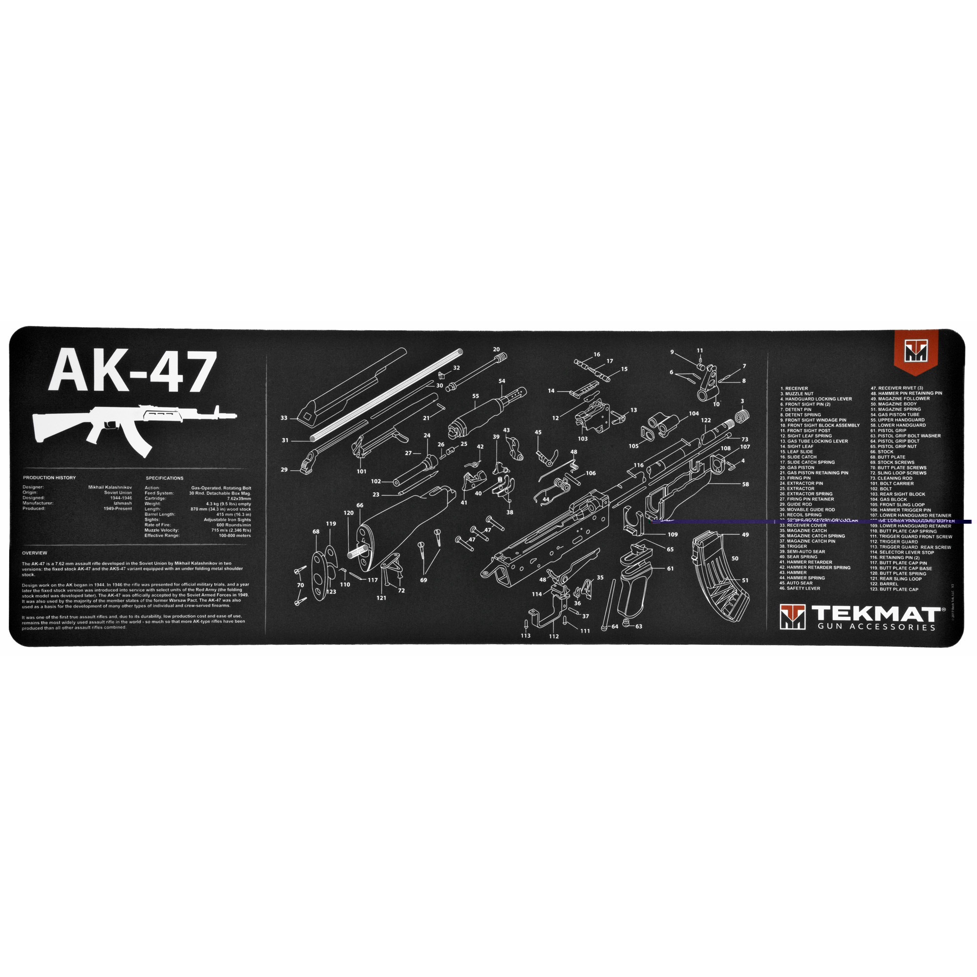 TekMat TEKR36AK47 AK-47 Ultra 44 Cleaning Mat