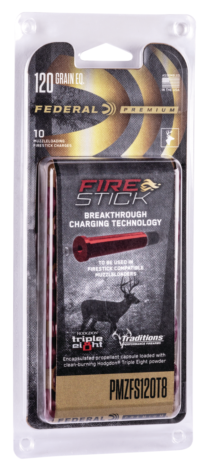 Federal PMZFS120T8 Premium Fire Stick 50 Cal Caliber 120 gr 10 Pack