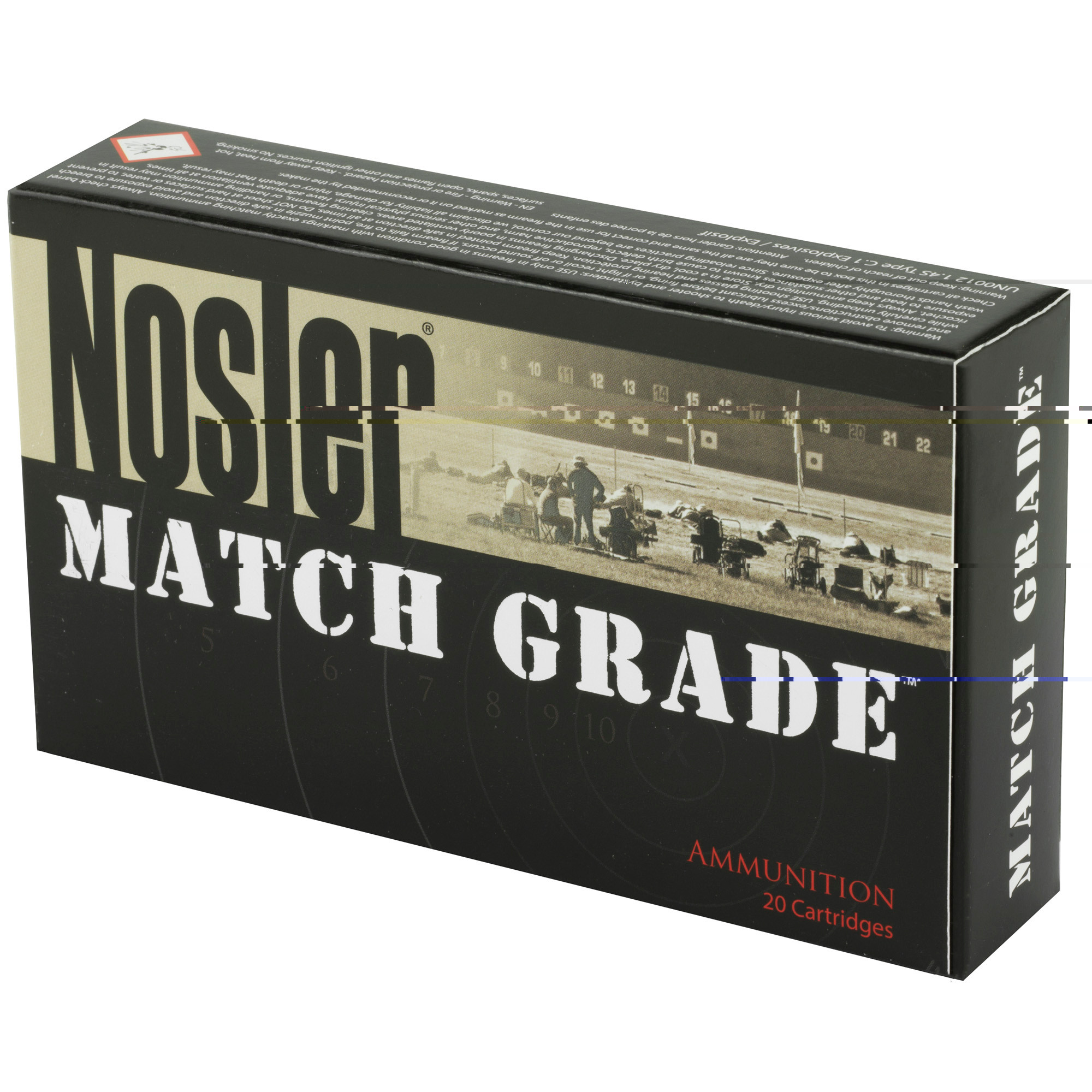 Nosler Match Grade Ammunition 6.5 Grendel 123 Grain Custom Competition Hollow Point Boat Tail 20RD