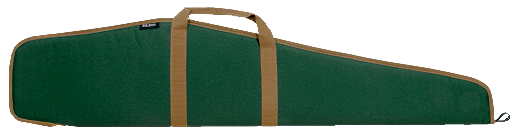 Bulldog BD101 Pit Bull Rifle Case 48" Scoped Rifle Green Water-Resistant Nylon Case with Tan Trim
