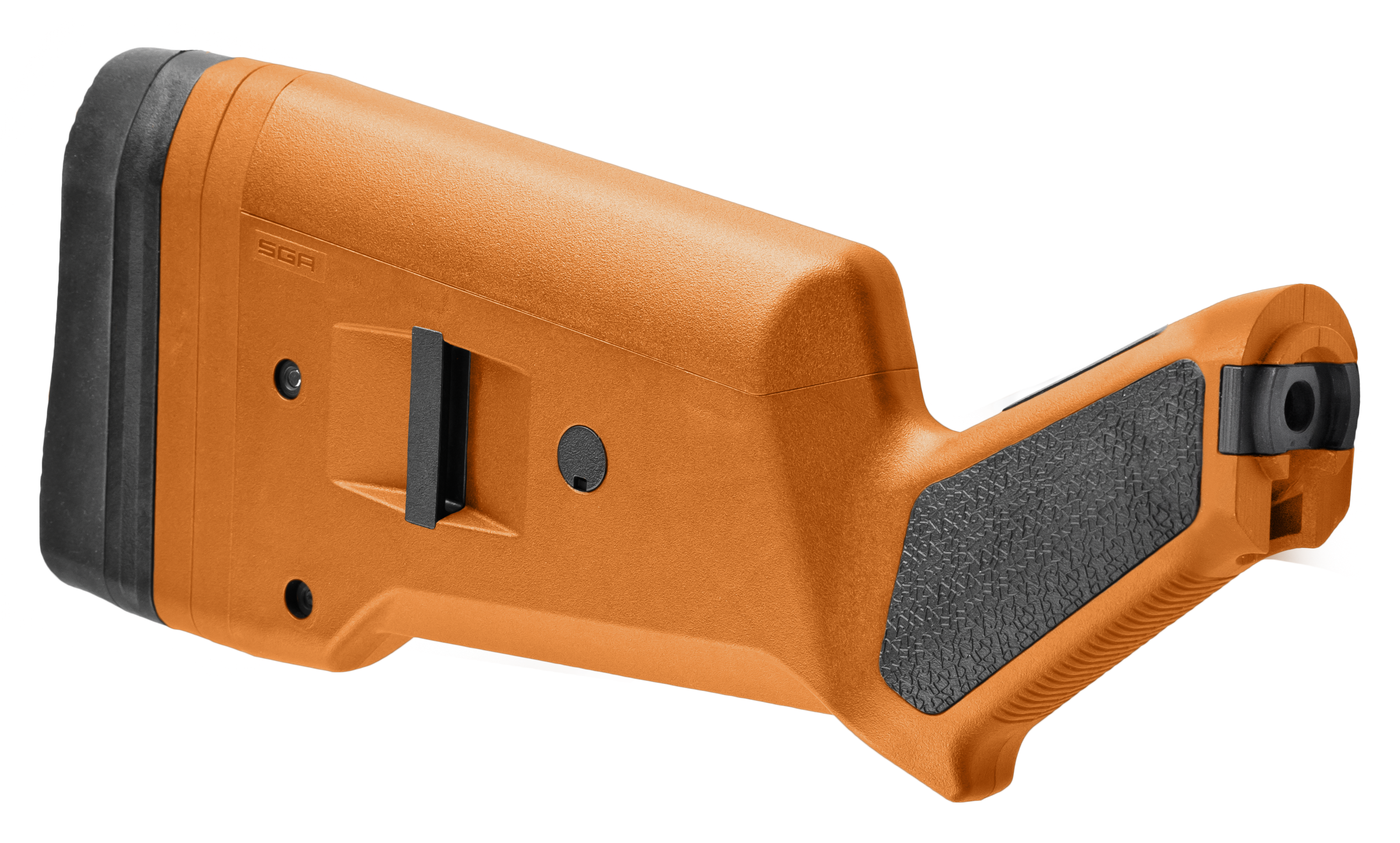 Magpul MAG490-ORG SGA Shotgun Stock Orange Synthetic for Mossberg 500, 590, 590A1 Ambidextrous Hand