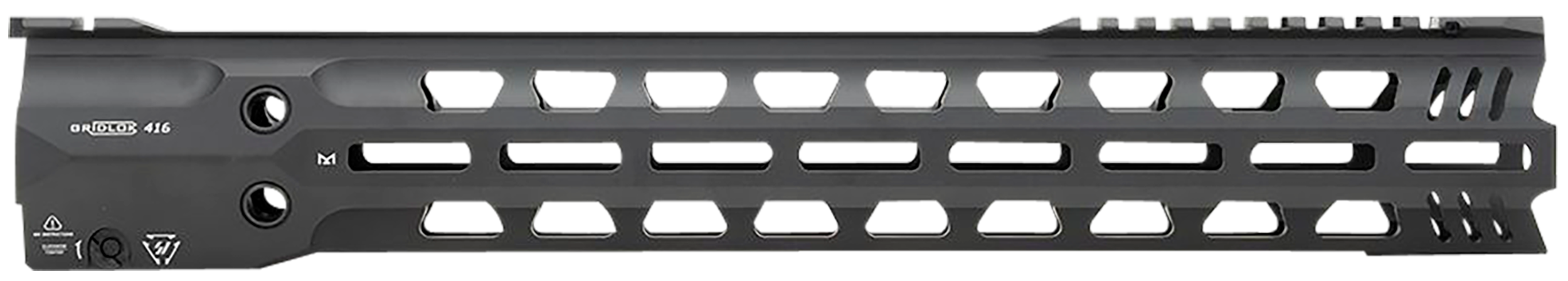 Strike Industries GRIDLOK416L16 GridLok Lightspeed With Quick Detach System 16"L 1.57"D M-LOK Black Aluminum for HK 416, HK MR556, M27 IAR