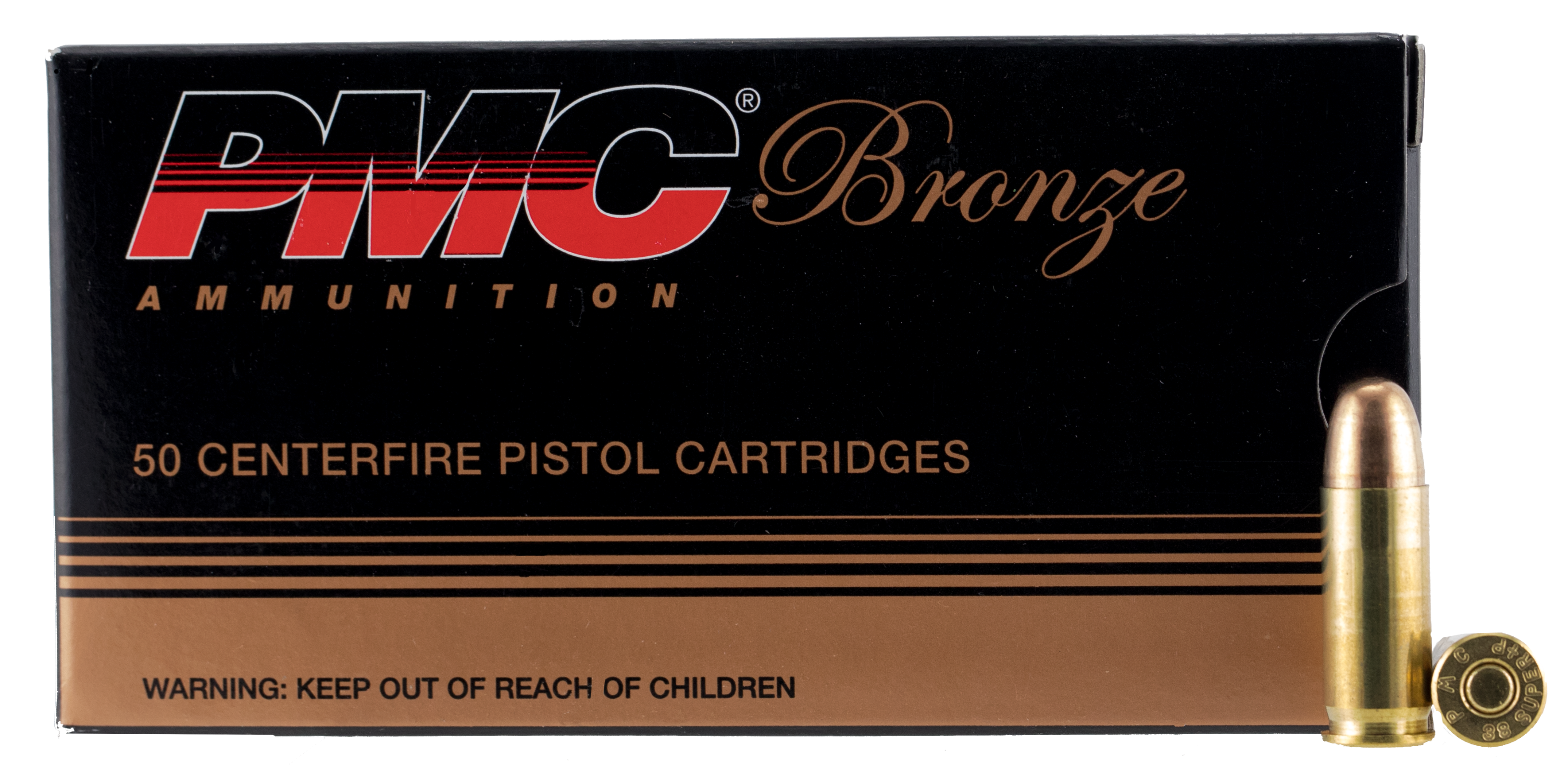 PMC 38SA Bronze Target 38 Super +P 130 gr FMJ50rd Bx