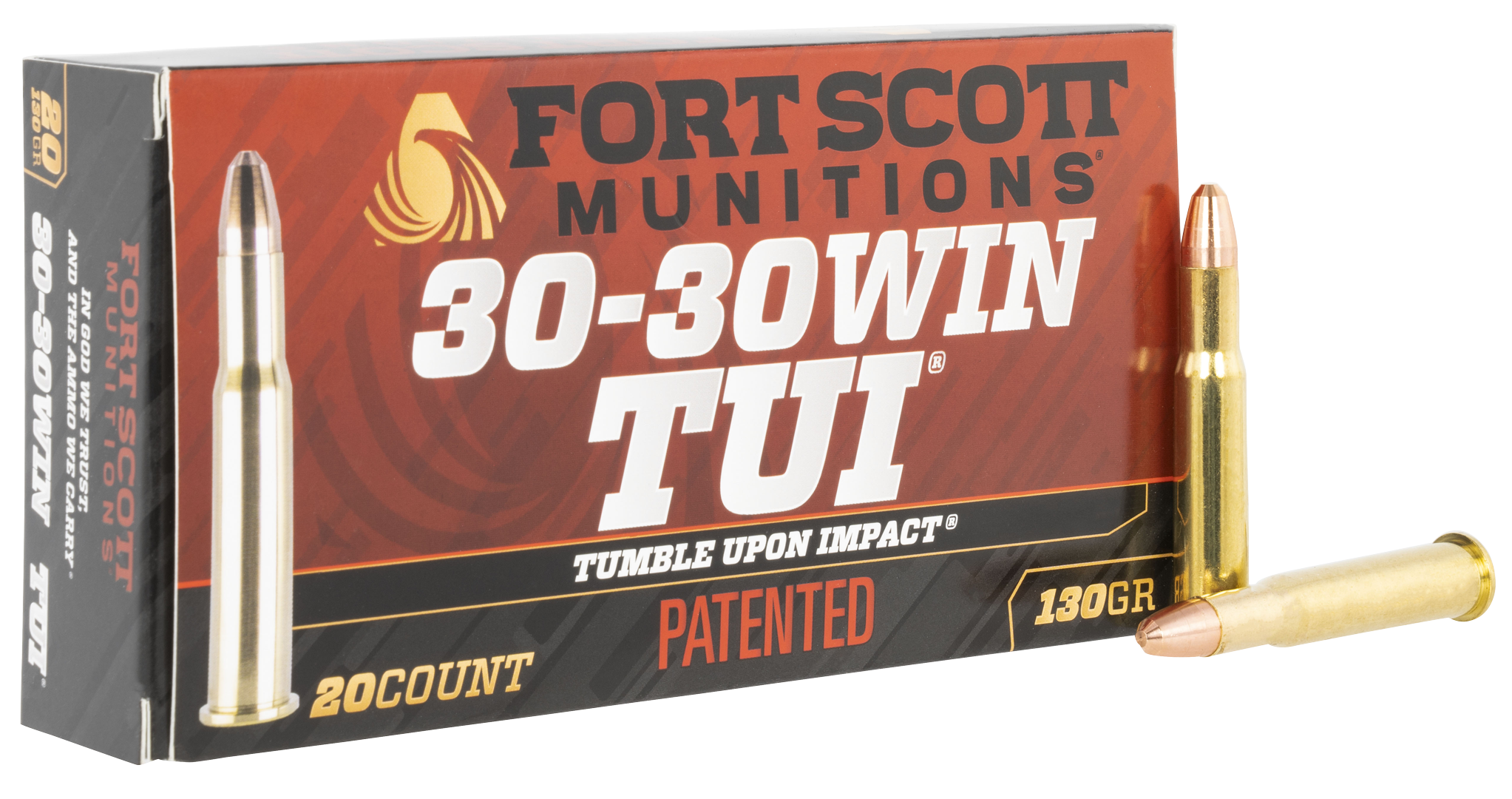 Fort Scott Munitions 3030130SCV Tumble Upon Impact (TUI) Rifle 30-30 Win 130 gr Solid Copper Spun (SCS) 20rd Bx