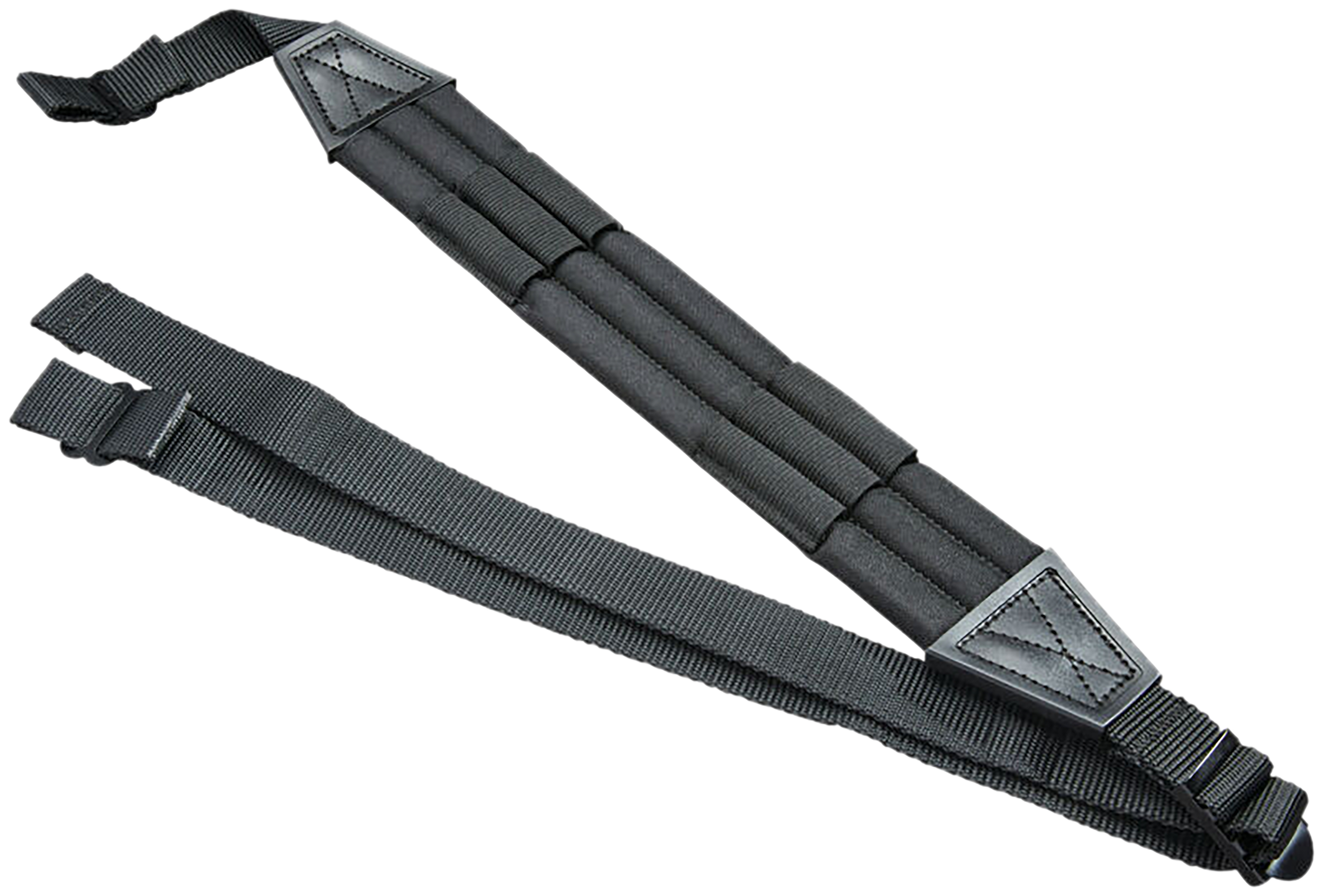 Butler Creek 26972 Ultra Padded Sling made of Black Nylon with 48" OAL, 1" W & 6 Cartridge Loops for Rifles