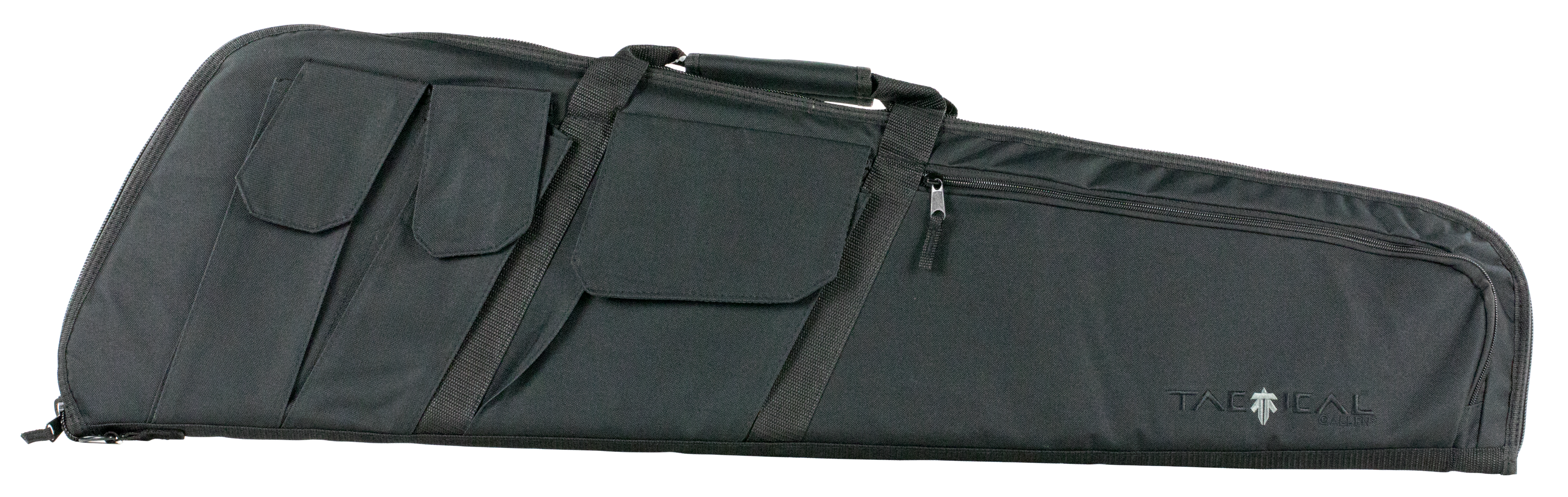 Tac Six 10903 Wedge Tactical Case made of Endura with Black Finish, Knit Lining, Foam Padding & External Pockets 41" L