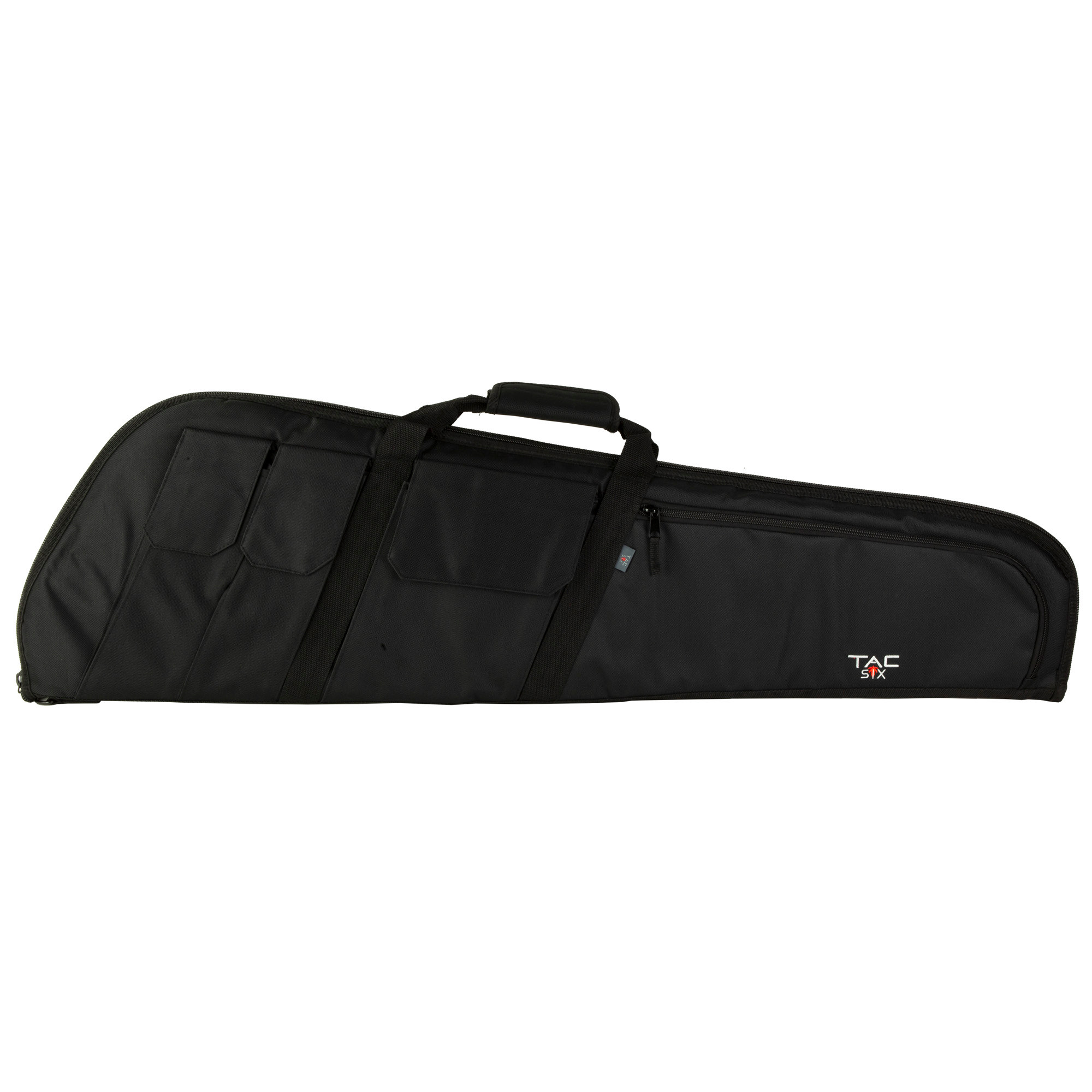 Tac Six 10903 Wedge Tactical Case made of Endura with Black Finish, Knit Lining, Foam Padding & External Pockets 41" L