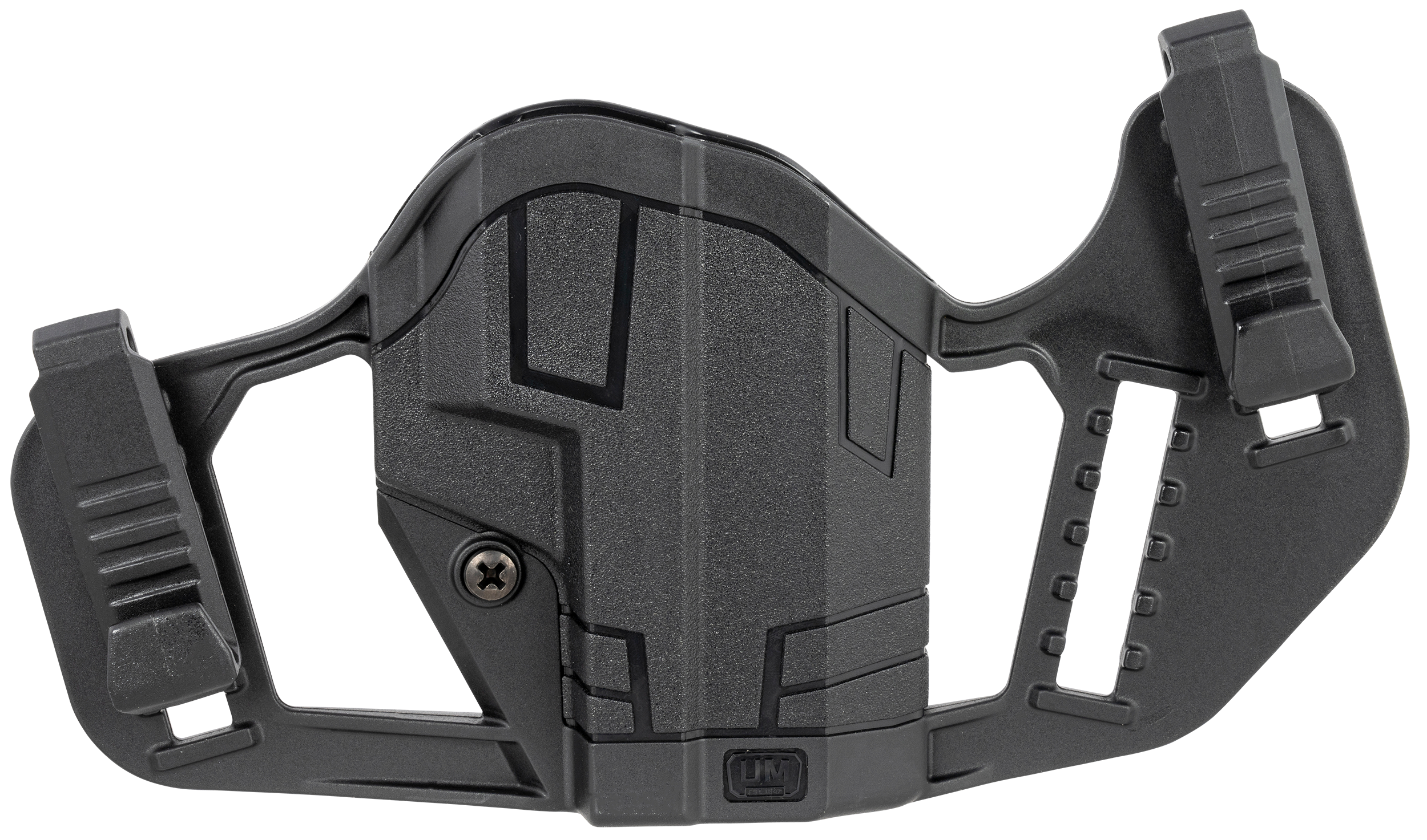 Uncle Mike's 79077 ApparitionIWB/OWB Black Polymer Belt Clip Fits Glock 43/43X/Springfield Hellcat Ambidextrous