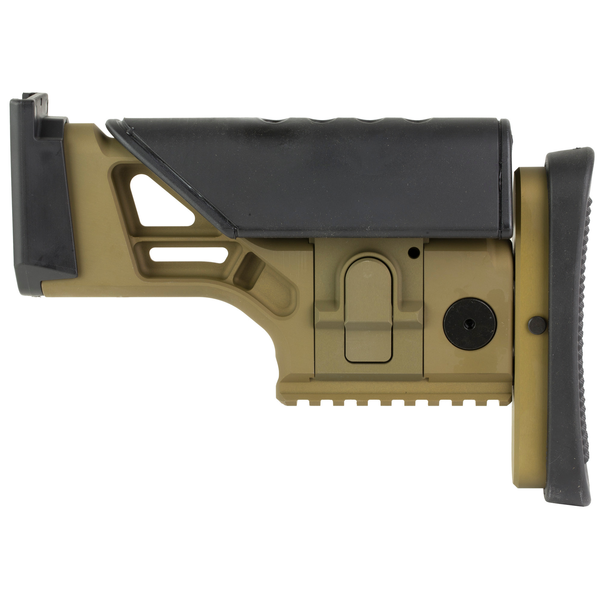 FN 20100566 SSR Rear Stock AssemblyBlack Aluminum, Fully Adjustable for FN SCAR 16S/17S