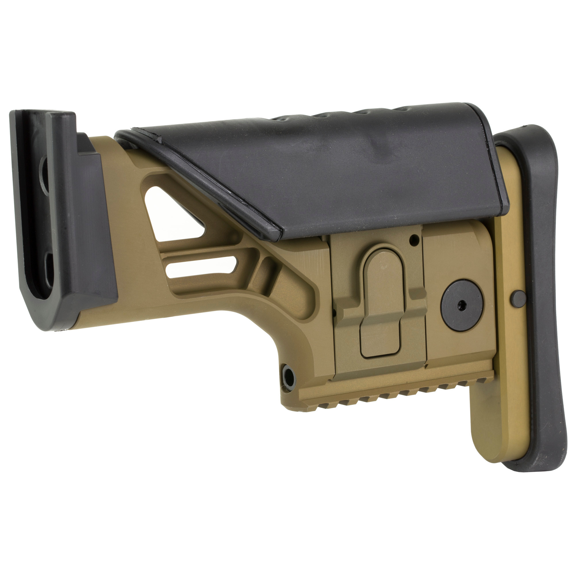 FN 20100566 SSR Rear Stock AssemblyBlack Aluminum, Fully Adjustable for FN SCAR 16S/17S