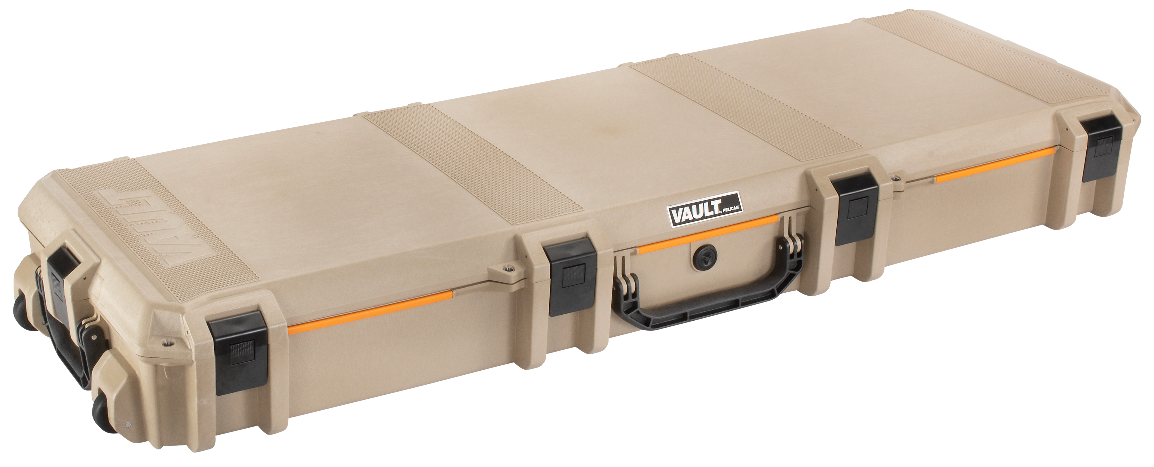 Pelican VCV800 Vault Double Rifle Case 53" Tan Polymer 2 Rifles w/Wheels
