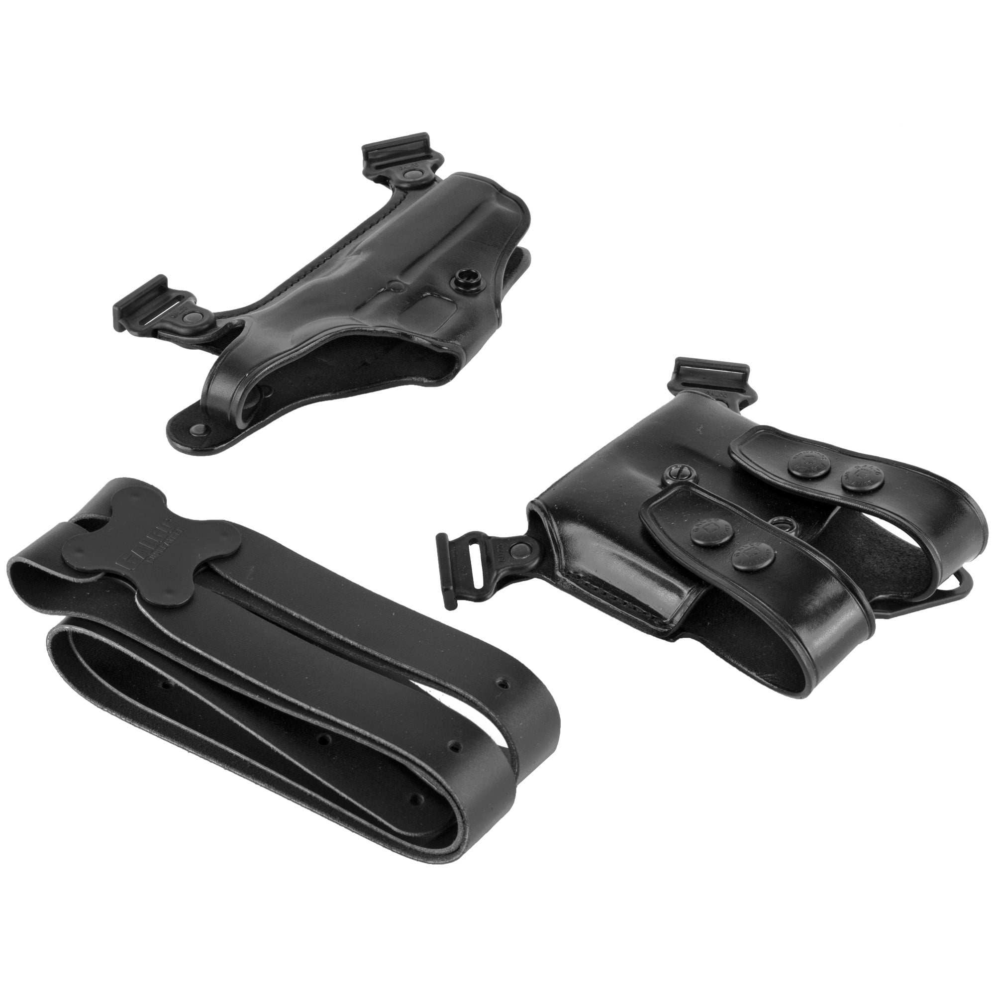 Galco MC212B Miami Classic Shoulder System Size Fits Chest Up To 56" Black Leather Fits 1911 Fits 3.50" Barrel Right Hand