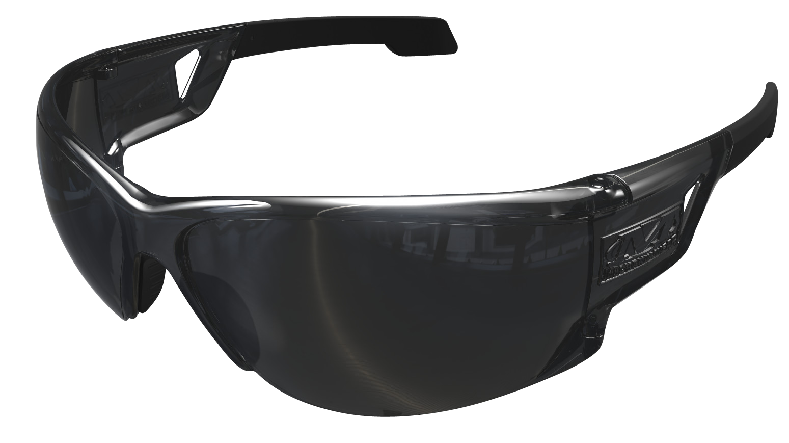 Mechanix Wear VNS20ABBU Type-NOSFA Smoke Lens Anti-Scratch Black Frame