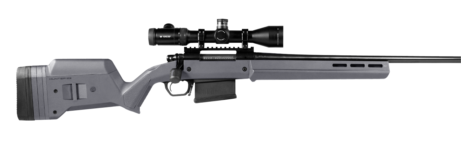 Magpul MAG931-FDE Hunter American Stock Fixed with Aluminum Bedding & Adjustable Comb Flat Dark Earth Synthetic for Ruger American SA