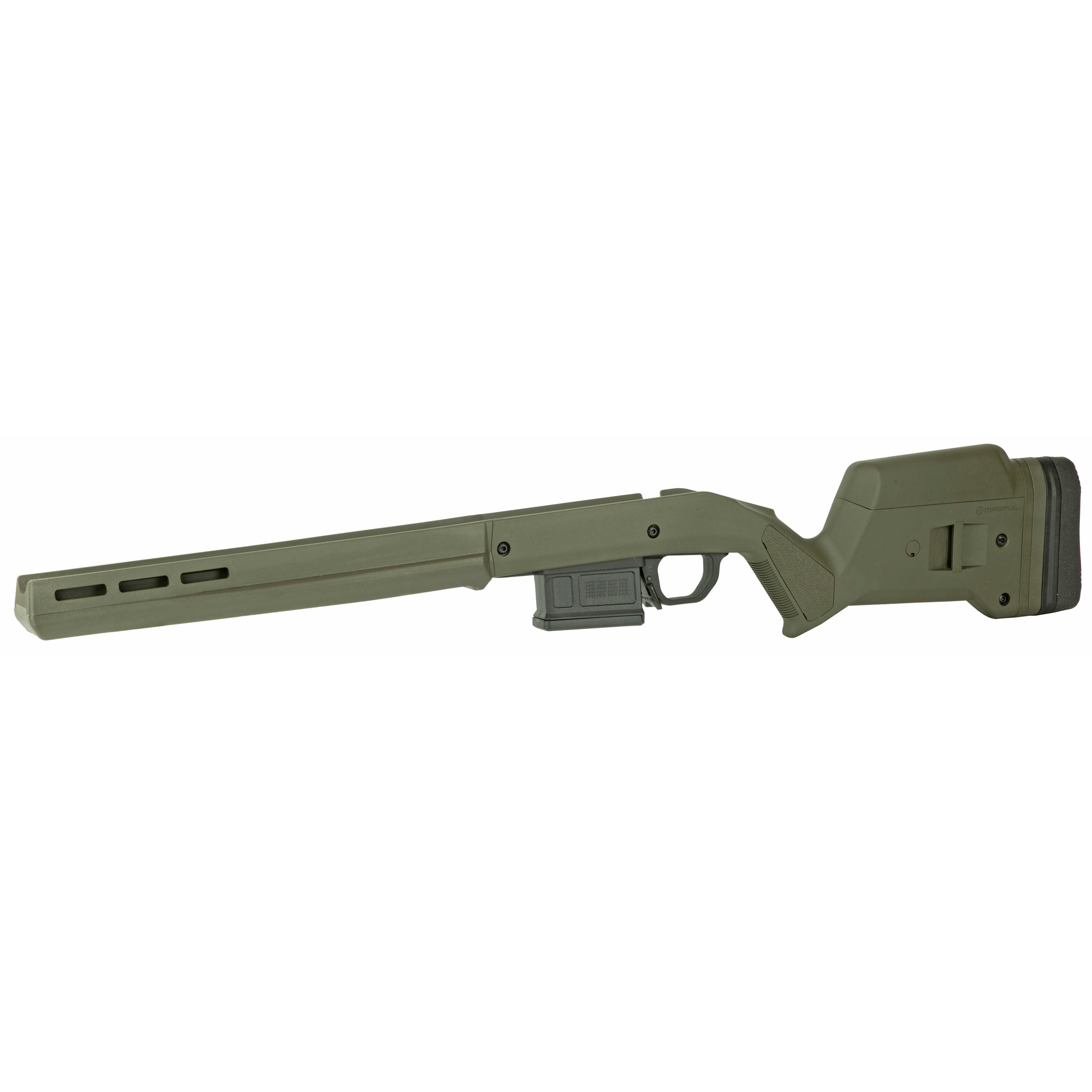 Magpul MAG931-FDE Hunter American Stock Fixed with Aluminum Bedding & Adjustable Comb Flat Dark Earth Synthetic for Ruger American SA