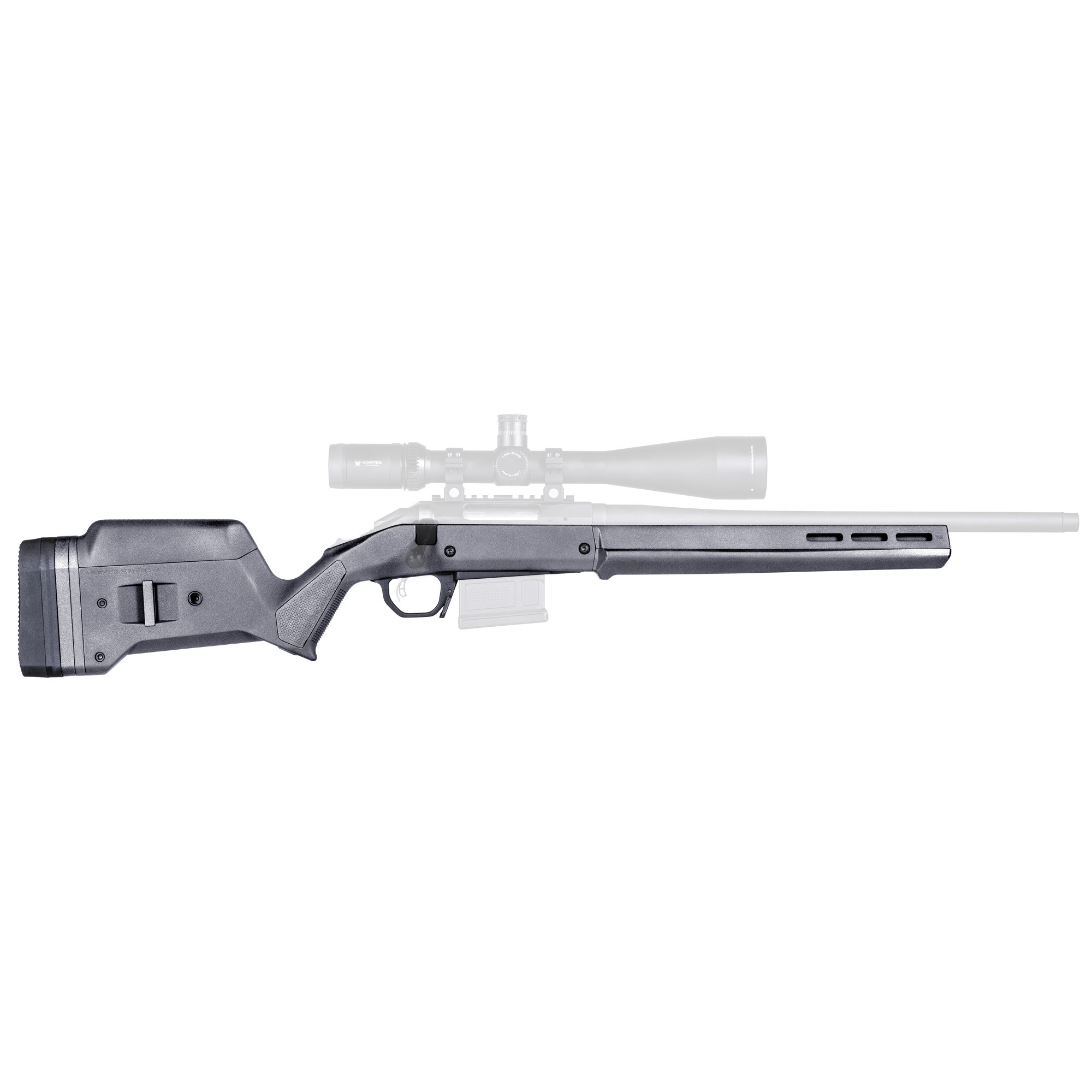 Magpul MAG931-FDE Hunter American Stock Fixed with Aluminum Bedding & Adjustable Comb Flat Dark Earth Synthetic for Ruger American SA