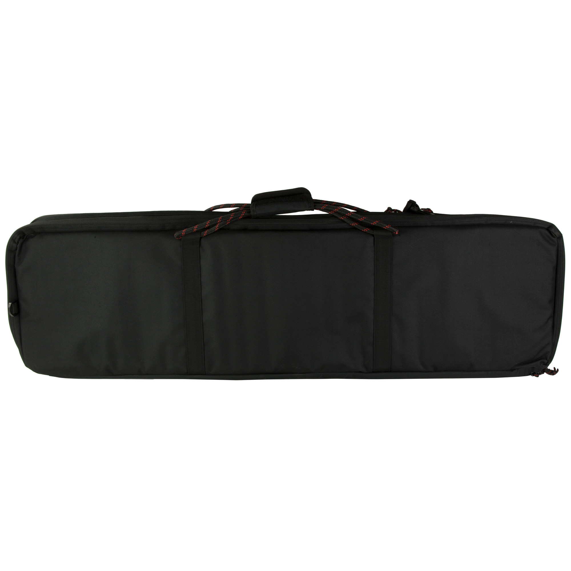 Tac Six 10832 Unit Tactical Case made of Black 600D Polyester with Lockable Zippers, Flexible Design, Rope Handles, MOLLE System, Storage Pockets & Holds up to 2 Rifles 46" L x 13" W x 4" H Interior Dimensions