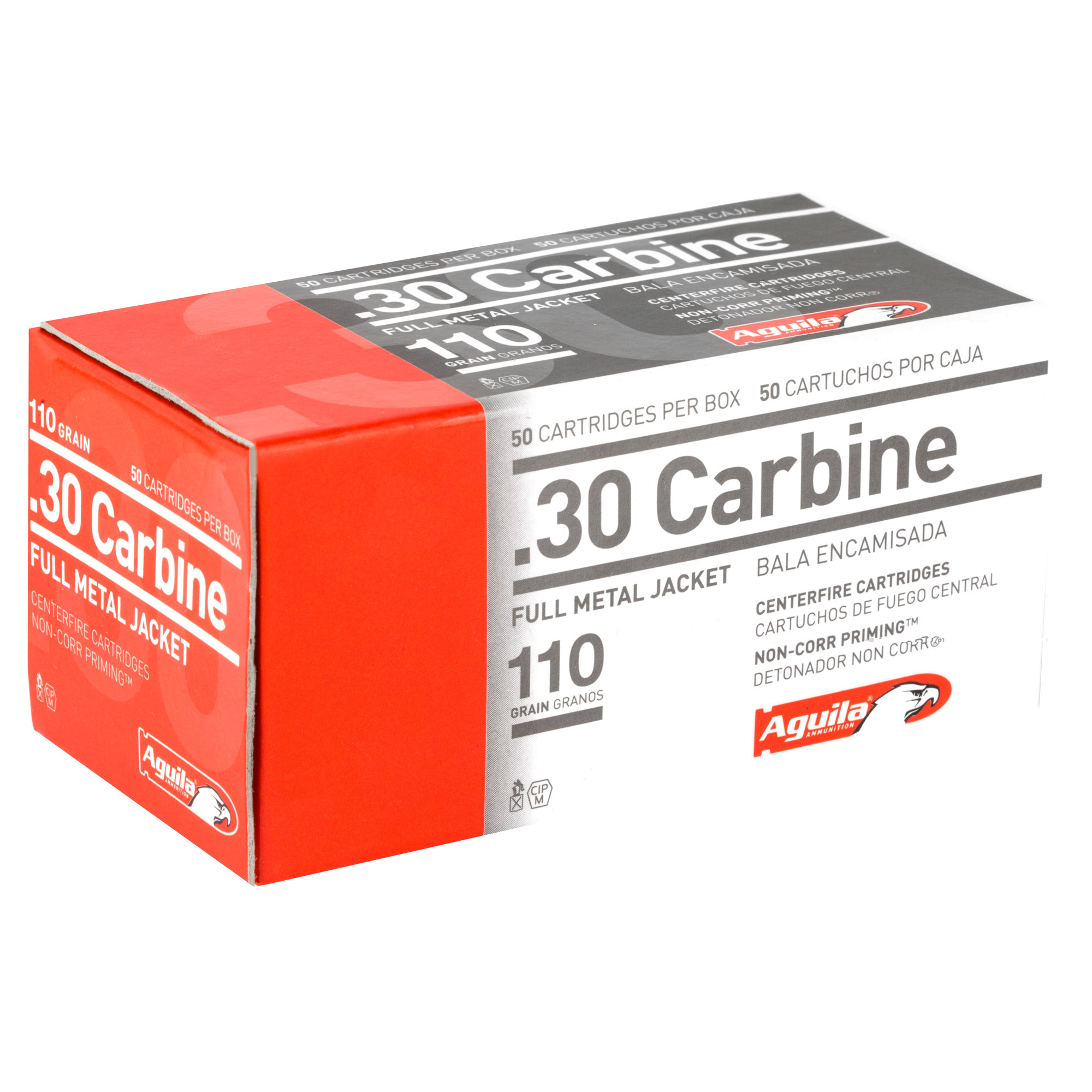Aguila Ammunition 30 Carbine 110 Grain Full Metal Jacket
