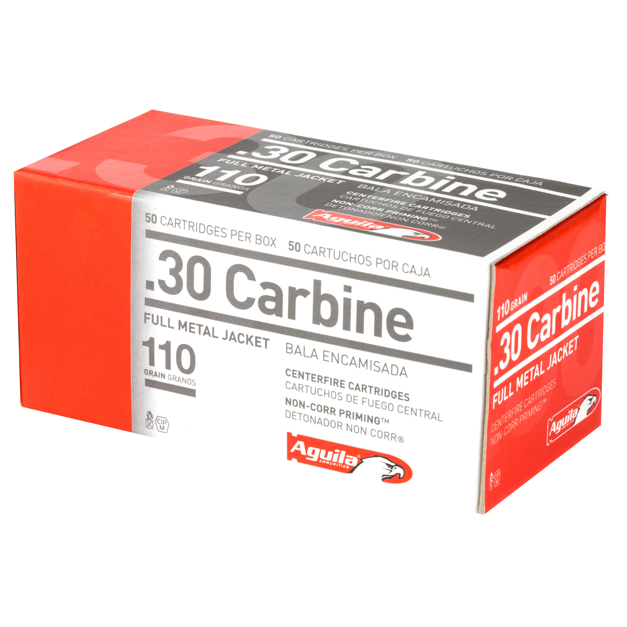 Aguila Ammunition 30 Carbine 110 Grain Full Metal Jacket