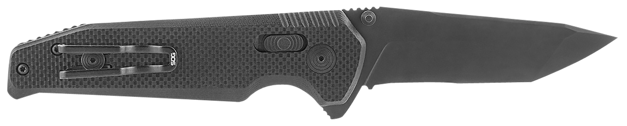 S.O.G SOG12570257 Vision XR3.36" Folding Tanto Part Serrated Black TiNi CTS XHP Steel Blade Black G10 Handle