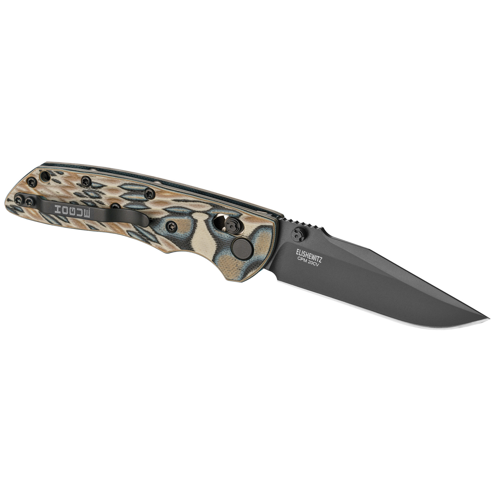 Hogue Deka Knife 3.25" Black Cerakote Clip Point Blade, Dark Earth G10 Handle