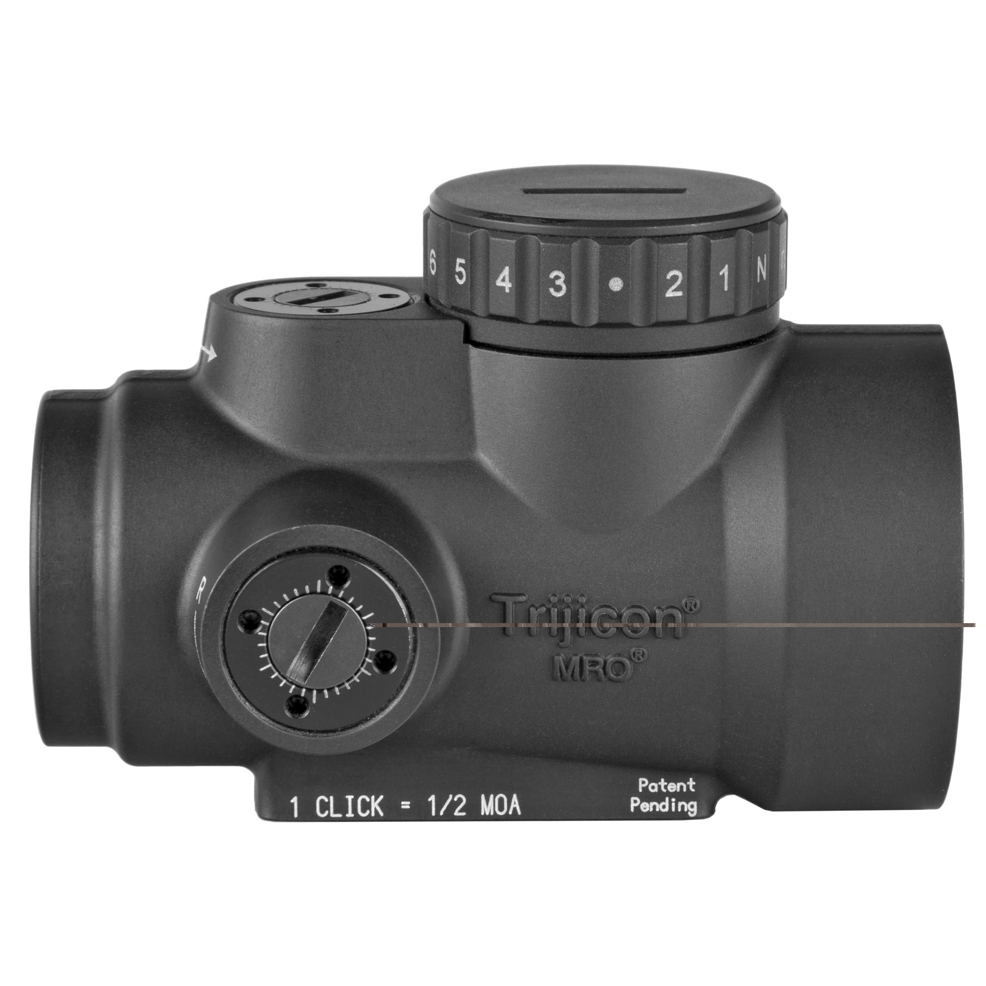 Trijicon 1x25 MRO HD Red Dot Sight Matte Black, 68 MOA Reticle w/ 2 MOA Dot (Red), No Mount