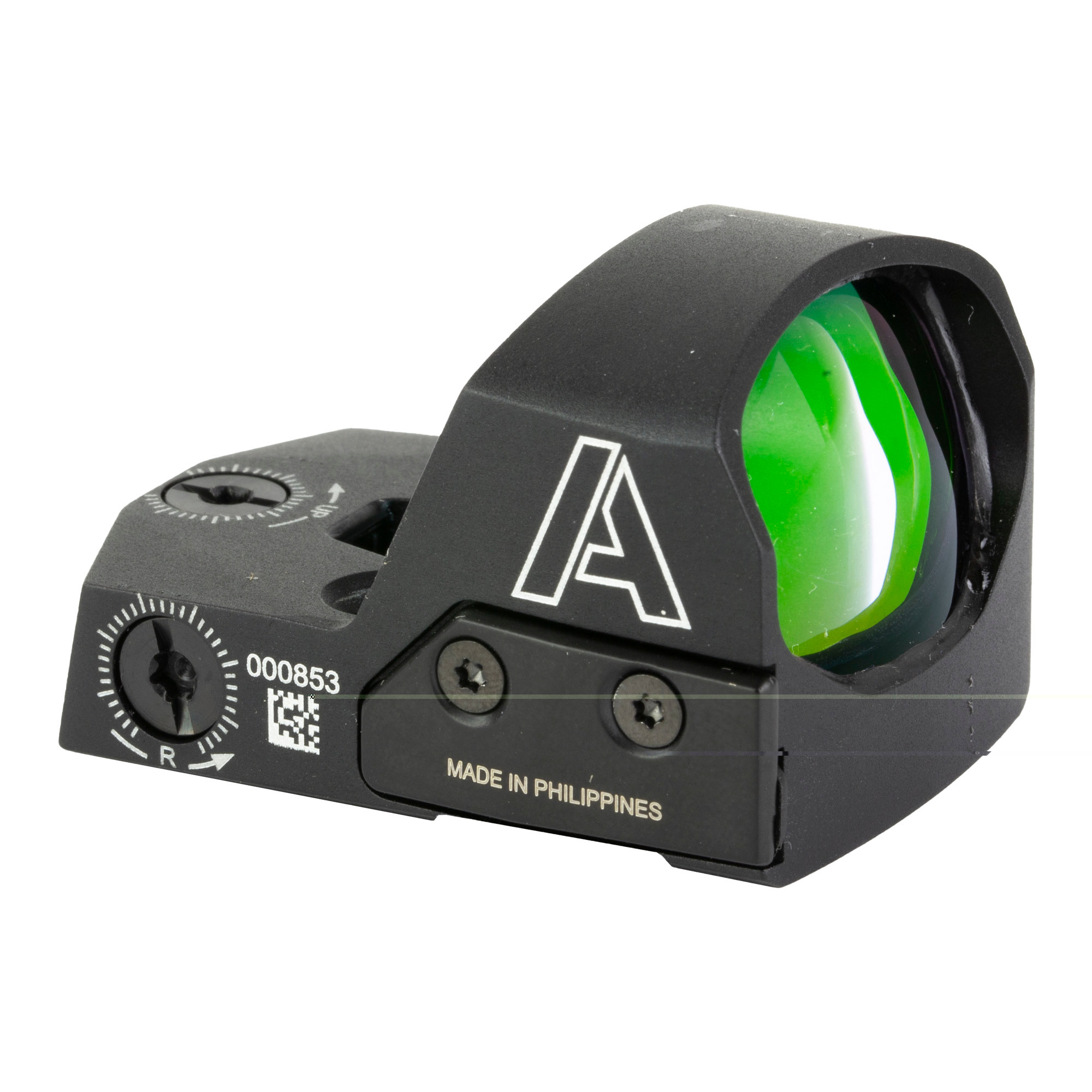 AmeriGlo HVN01 Haven Matte Black 1x 3.5 MOA Illuminated Adjustable Red LED Dot Reticle